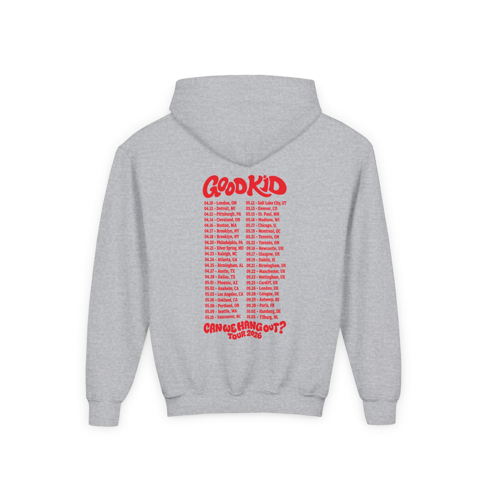 Good Kid Can We Hang Out Youth Heavy Blend Hooded Sweatshirt - Image 4