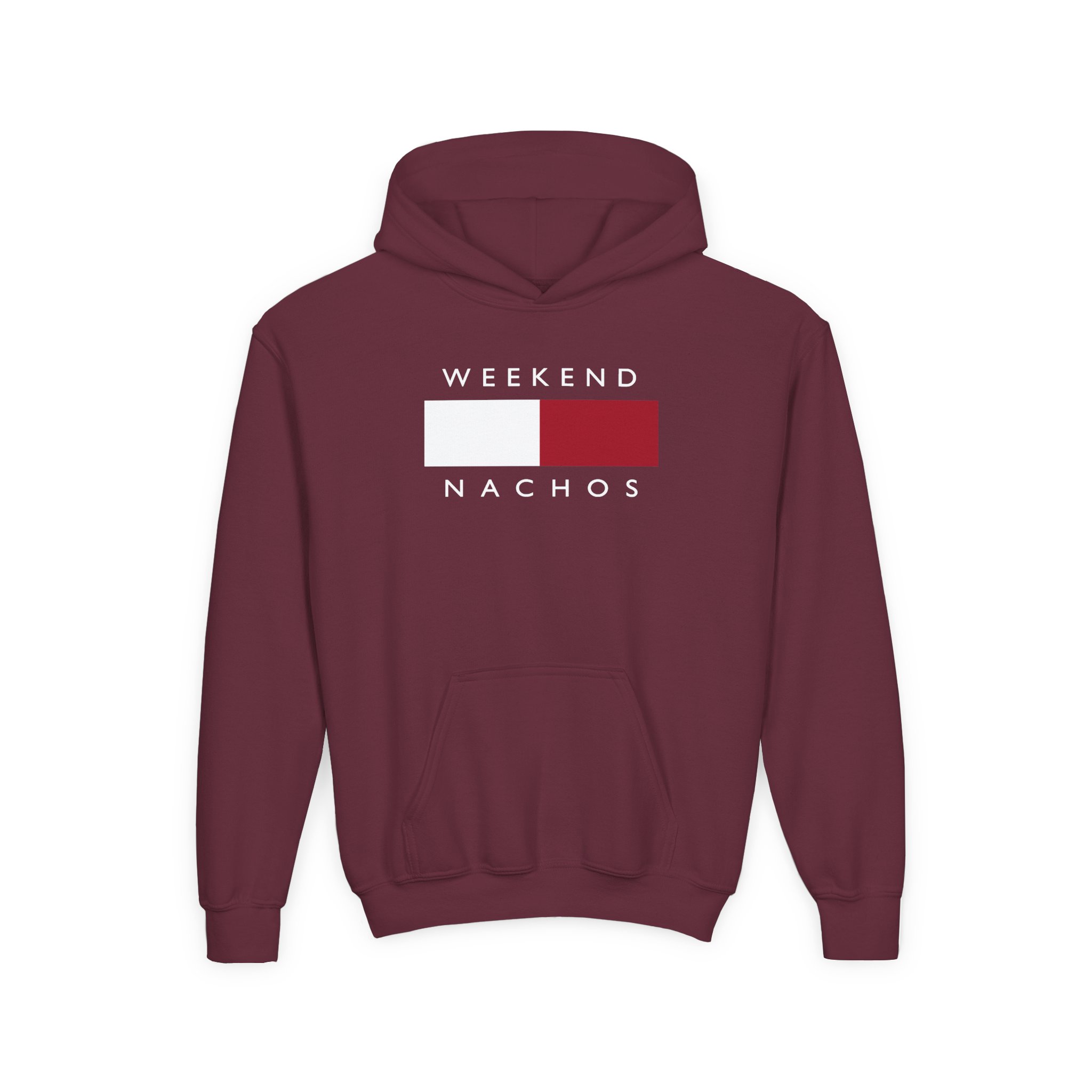 Youth Weekend Nachos Heavy Blend Hooded Sweatshirt - Image 3