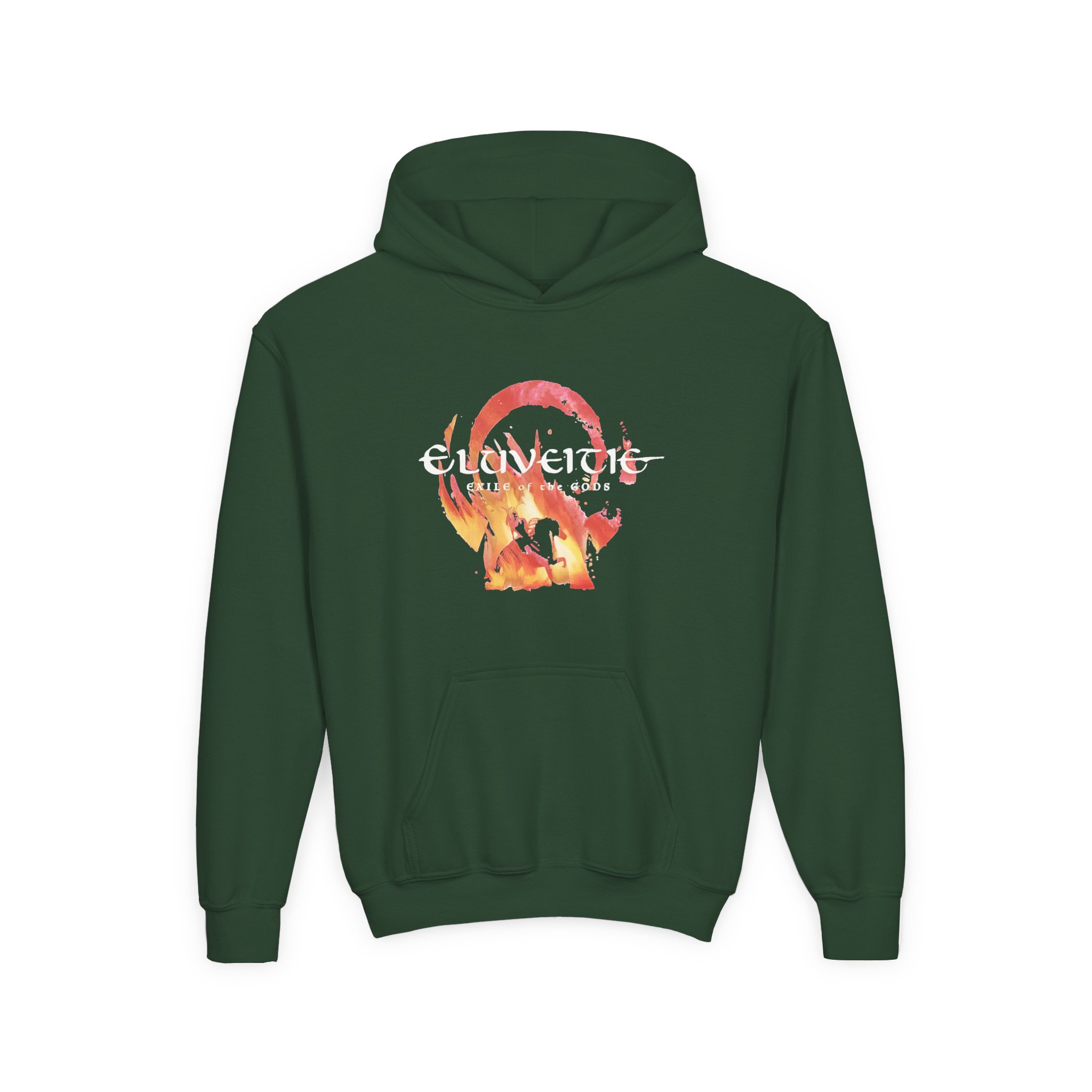 Eluveitie Exile Rider Youth Heavy Blend Hooded Sweatshirt - Image 3