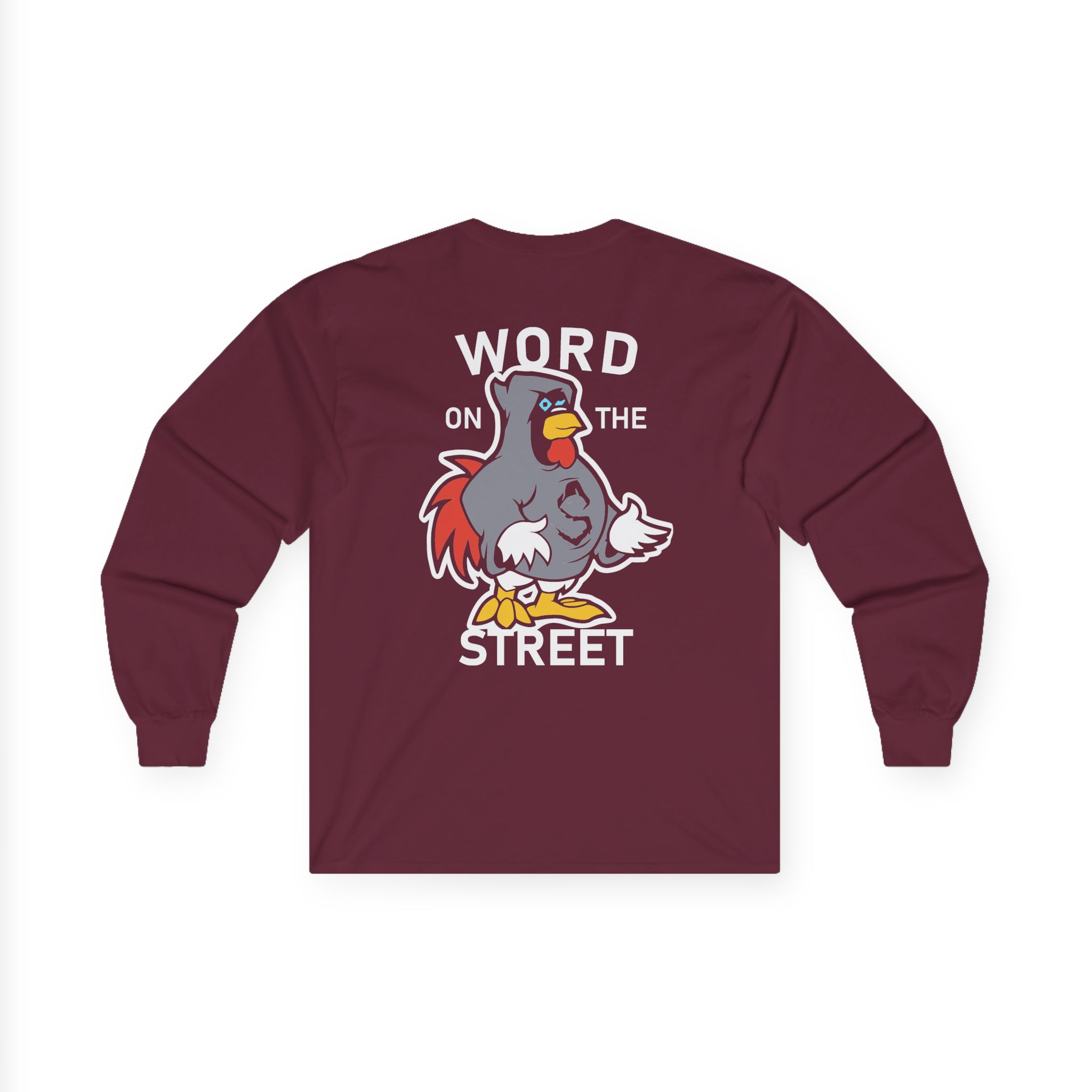 Shroud Chicken Word On The Street Unisex Ultra Cotton Long Sleeve Tee - Image 2