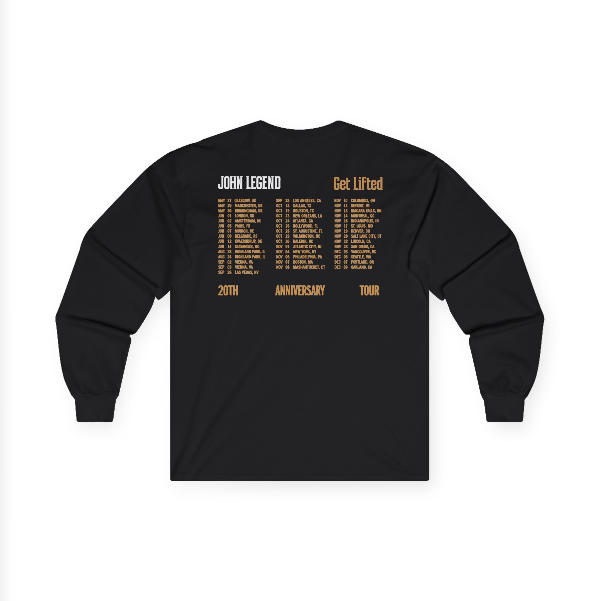 John Legend Get Lifted Unisex Ultra Cotton Long Sleeve Tee - Image 2