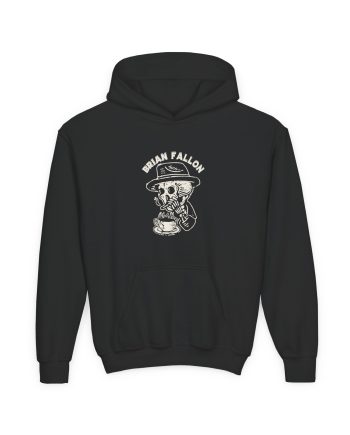 Brian Fallon Smoking Skeleton Youth Heavy Blend Hooded Sweatshirt