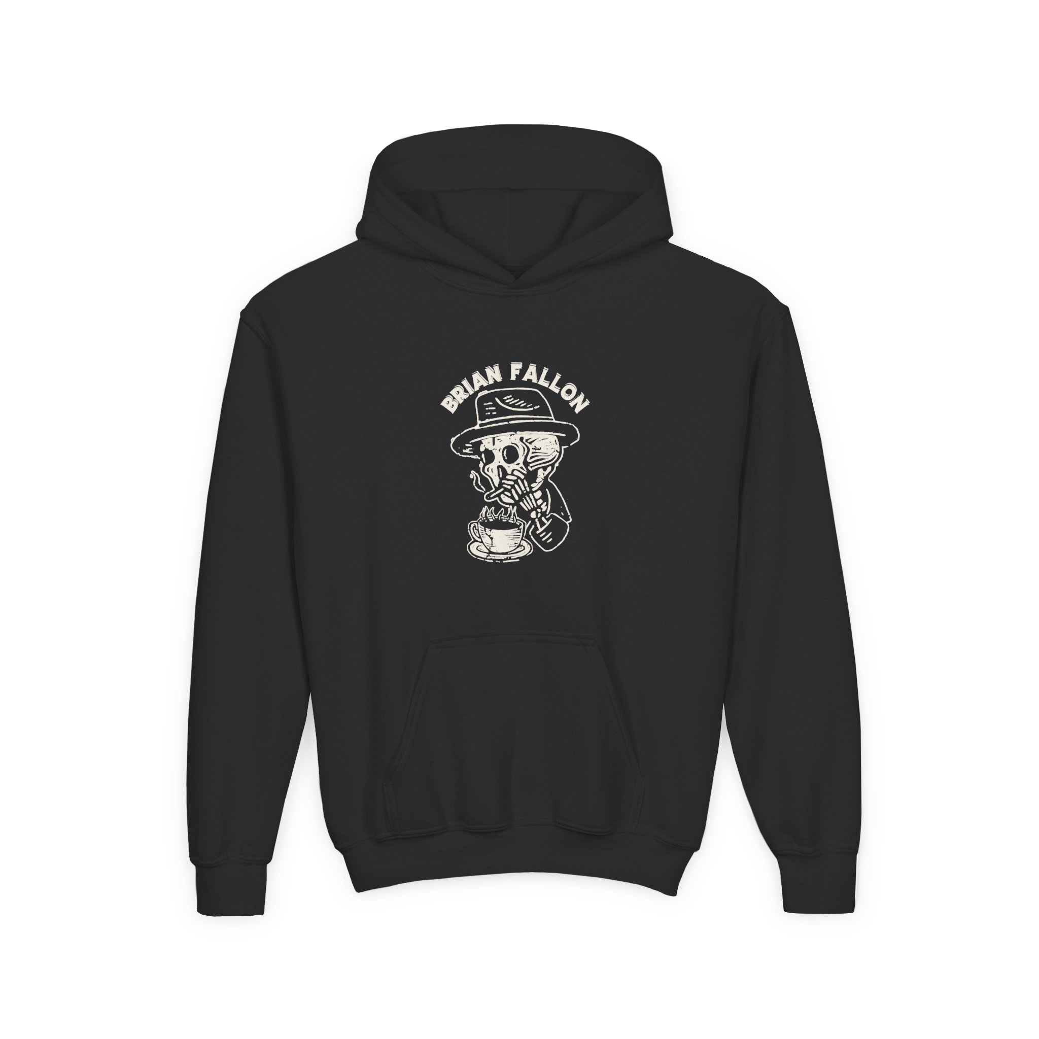 Brian Fallon Smoking Skeleton Youth Heavy Blend Hooded Sweatshirt