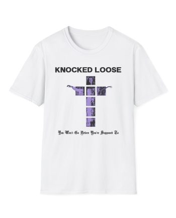 Knocked Loose Purple Cross Unisex Softstyle T-Shirt