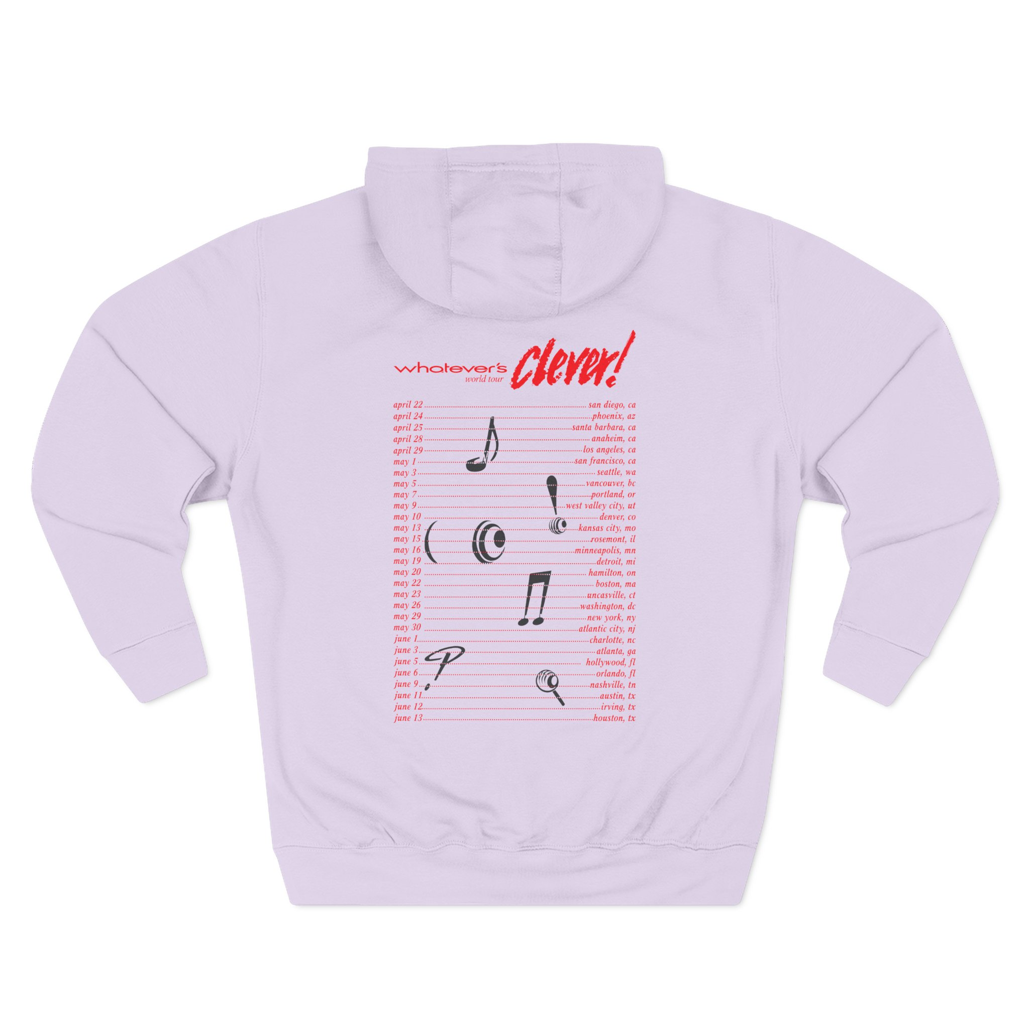Charlie Puth Whatever's Clever! 2026 Three-Panel Fleece Hoodie - Image 16