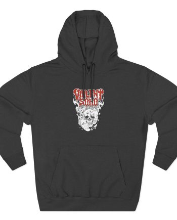 Violent Soho Murdoch Skull  Three-Panel Fleece Hoodie