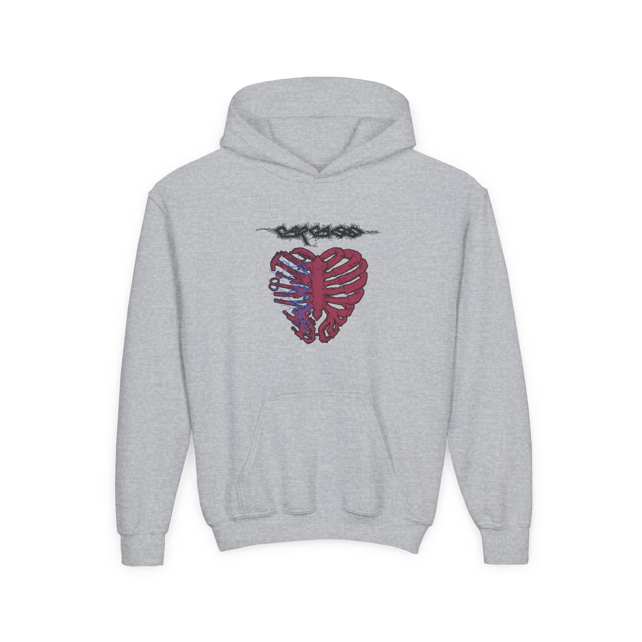 Youth Carcass Heavy Blend Hooded Sweatshirt - Image 3