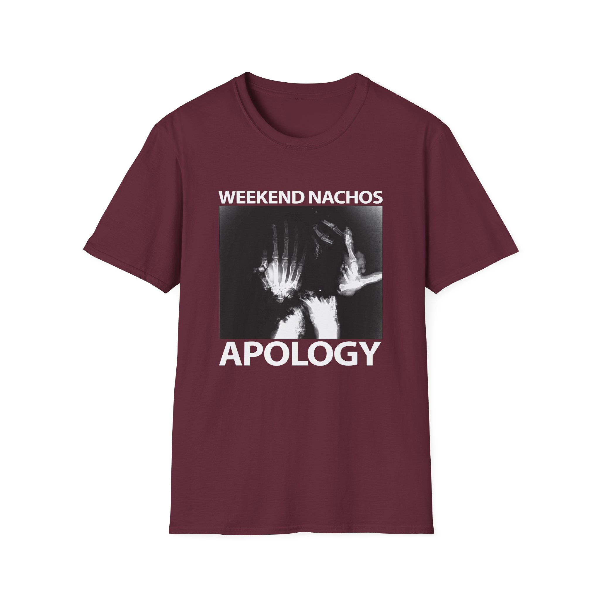 Weekend Nachos Apology Unisex Softstyle T-Shirt - Image 3