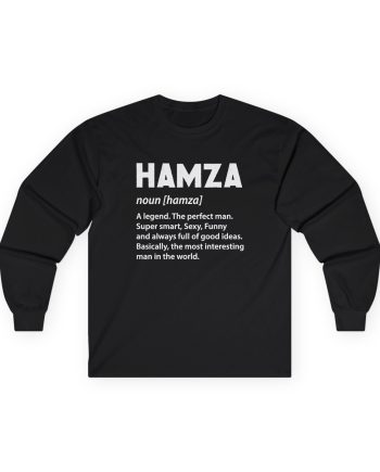 Hamza Name Unisex Ultra Cotton Long Sleeve Tee
