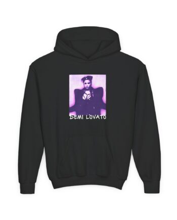 D L Lilac Gradient Photo Youth Heavy Blend Hooded Sweatshirt