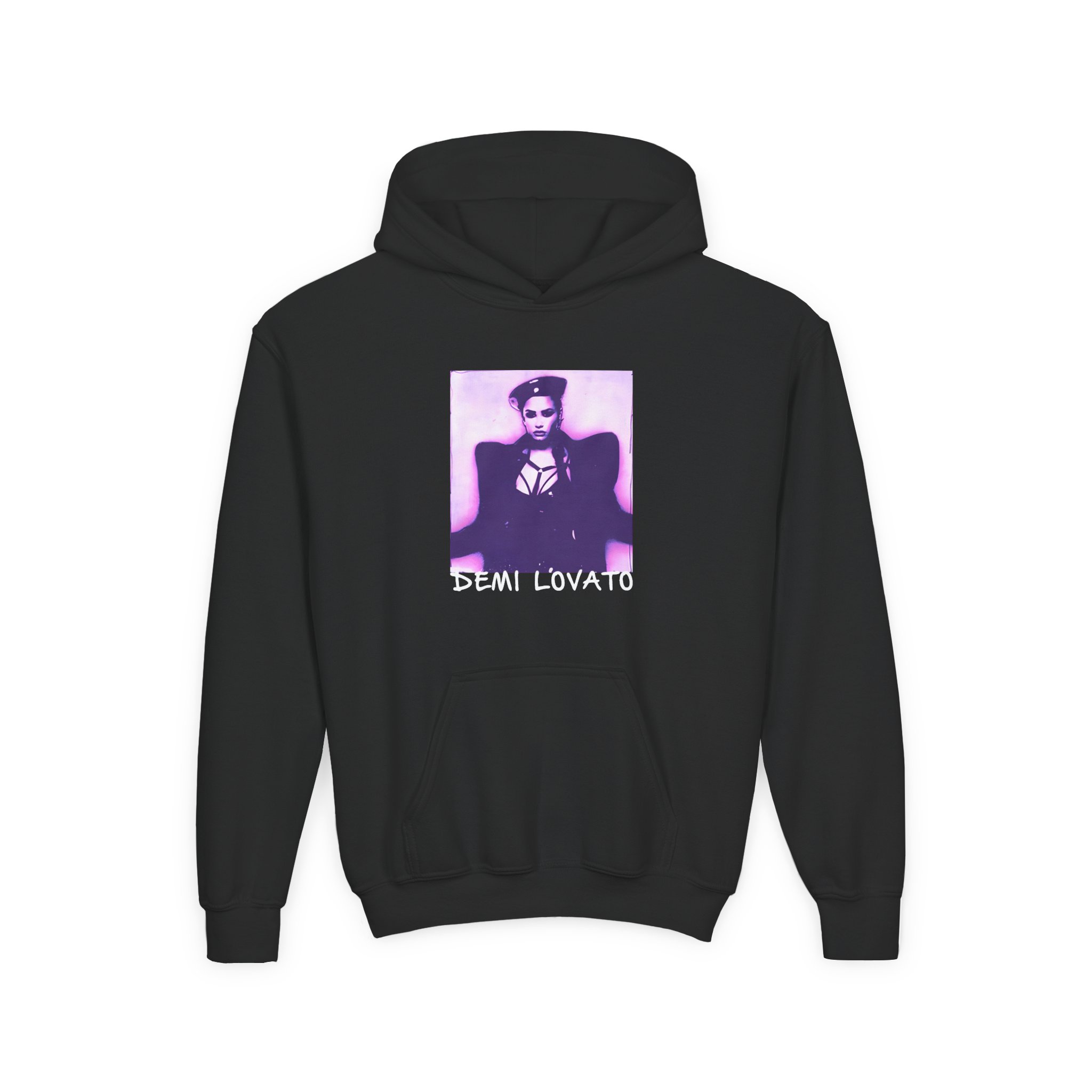 D L Lilac Gradient Photo Youth Heavy Blend Hooded Sweatshirt