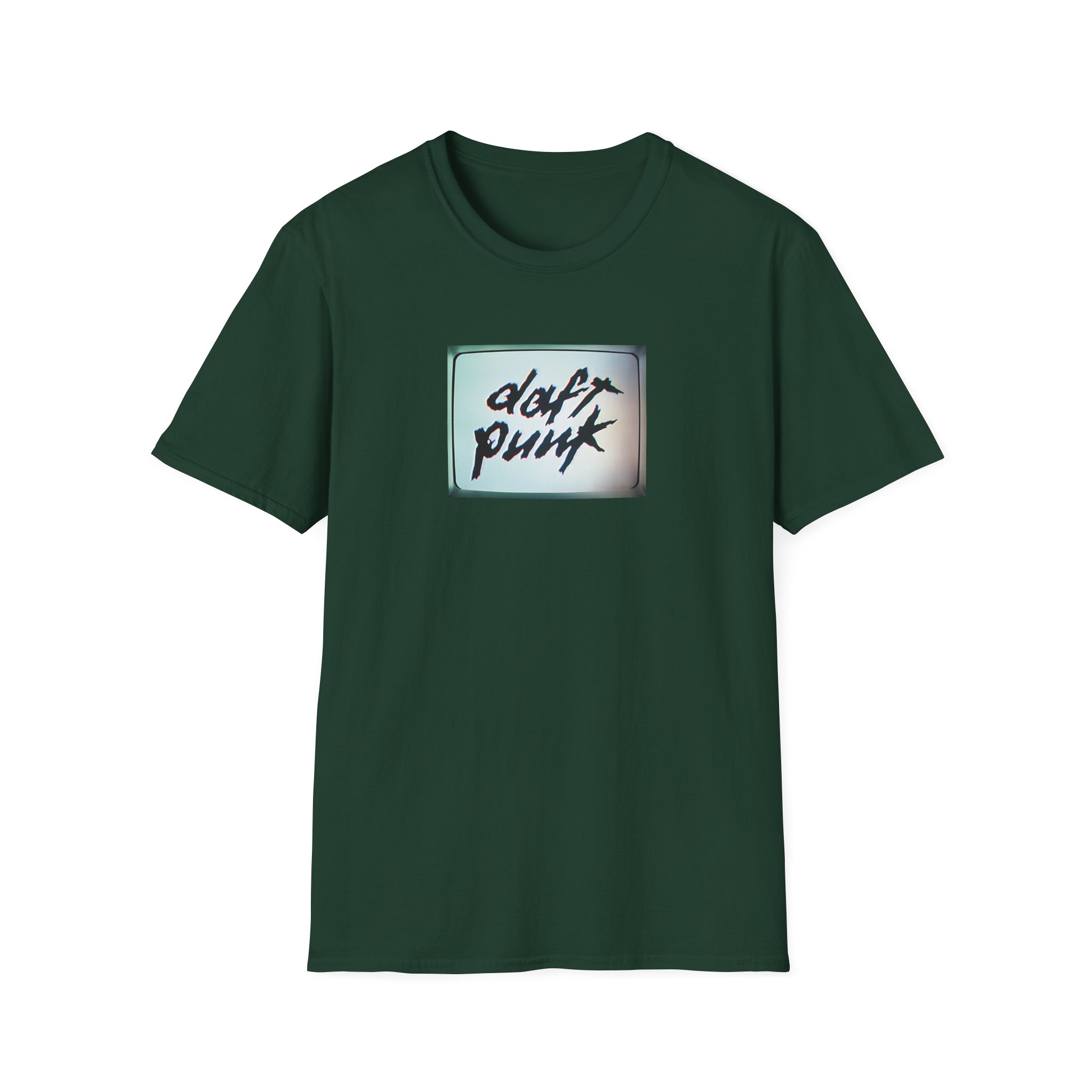 Daft Punk Human After All Black Unisex Softstyle T-Shirt - Image 11