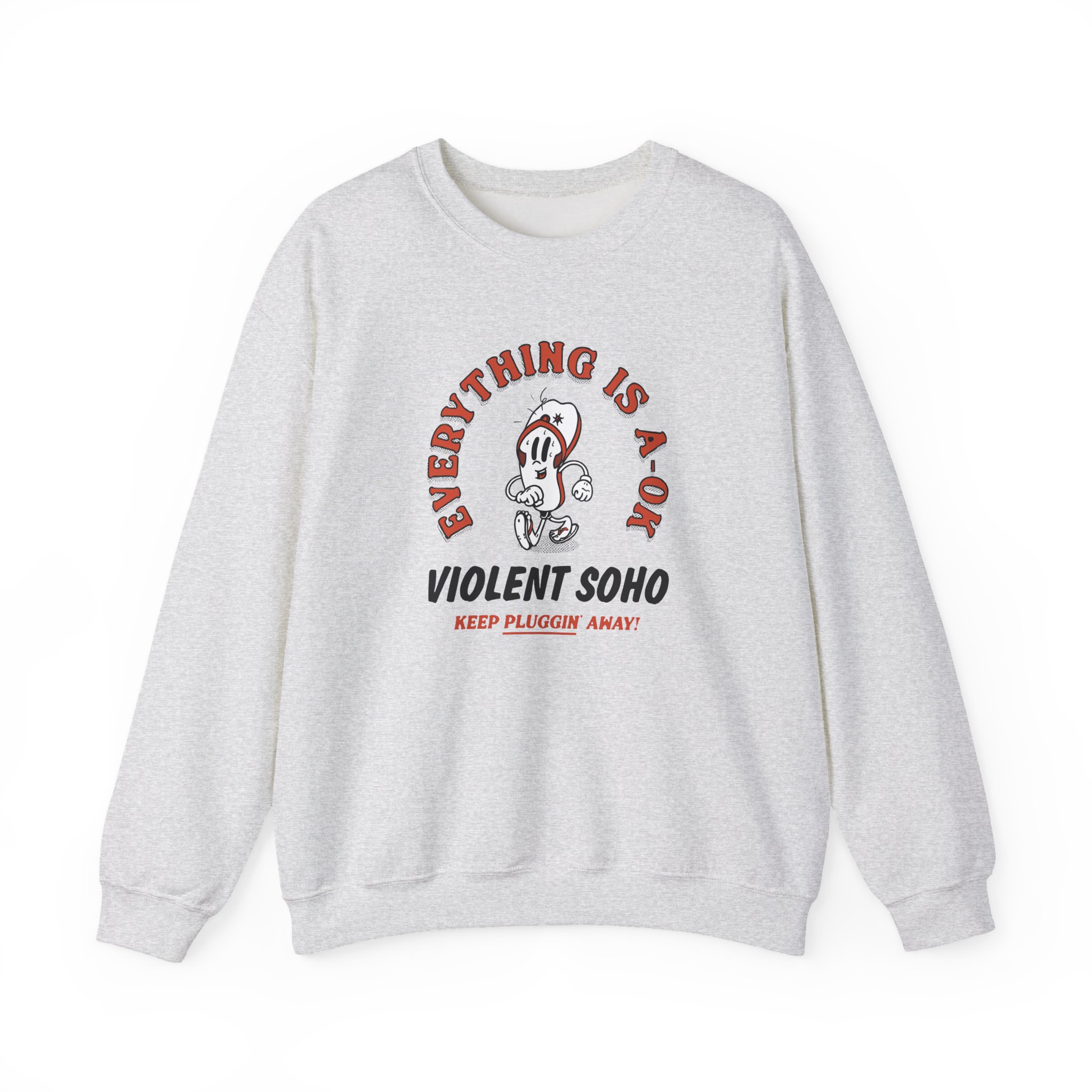 Violent Soho Keep on Pluggin Unisex Heavy Blend™ Crewneck Sweatshirt - Image 9