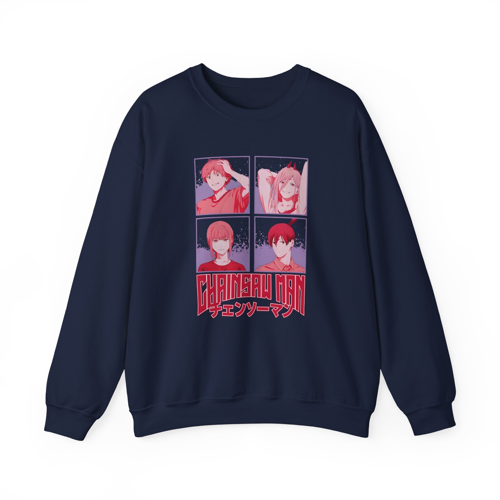 Chainsaw Man Tonal Group Unisex Heavy Blend™ Crewneck Sweatshirt - Image 9