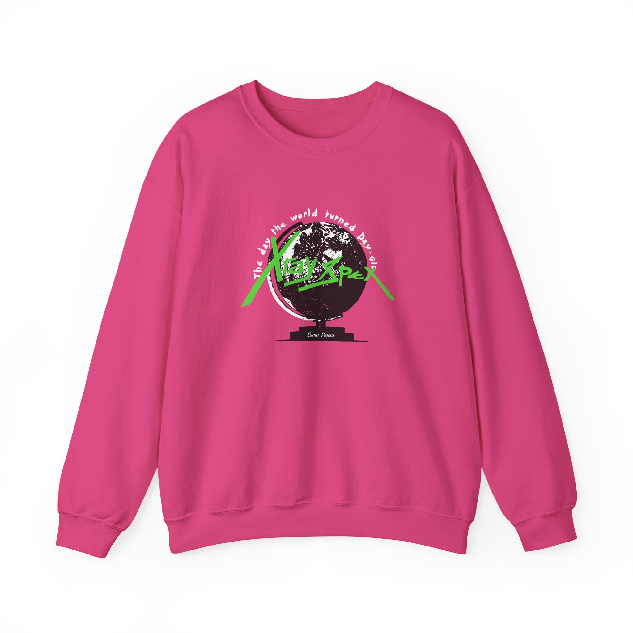 X-ray Spex Day-Glo Globe Unisex Heavy Blend™ Crewneck Sweatshirt - Image 17