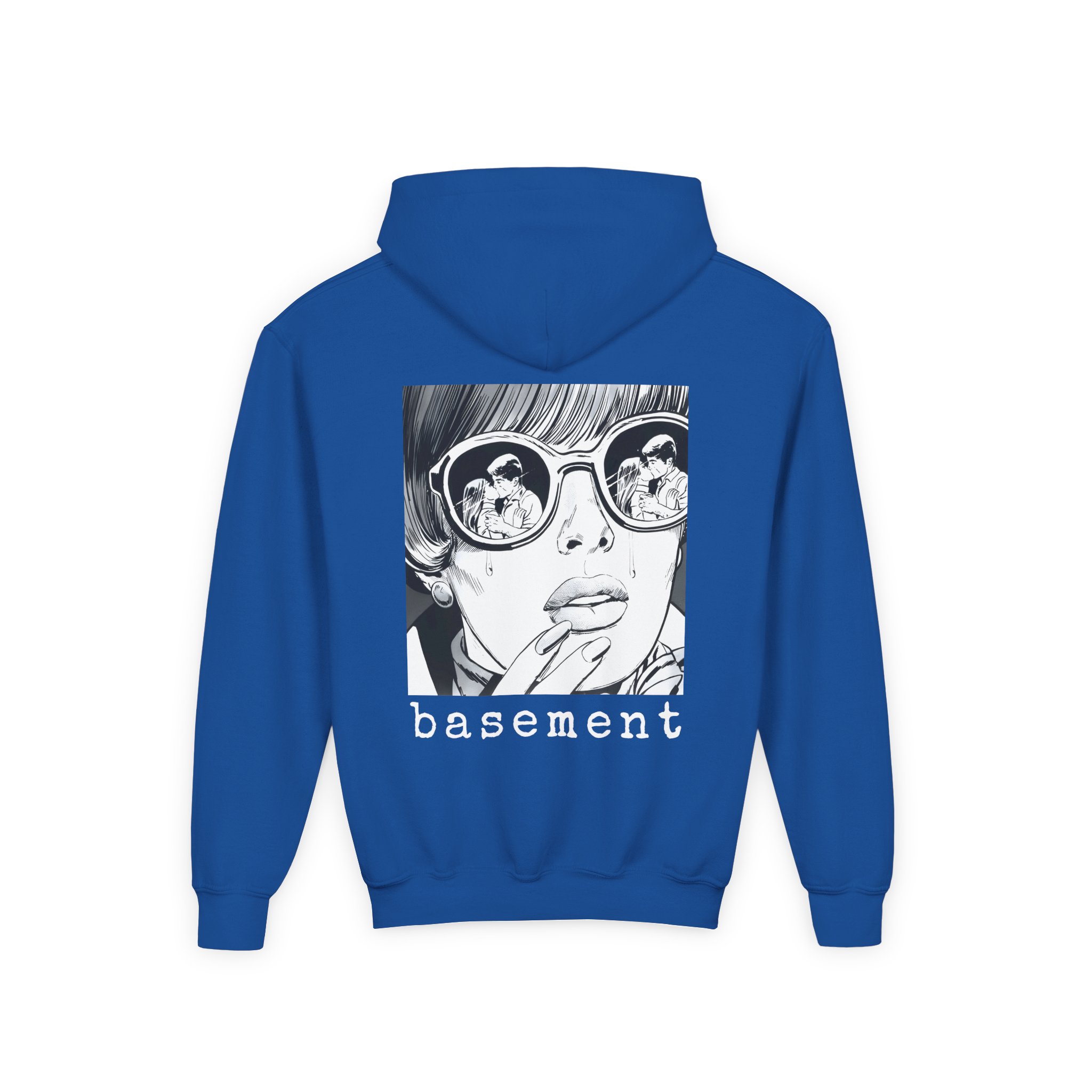 Cold Cuts Basement Couple Youth Heavy Blend Hooded Sweatshirt - Image 10
