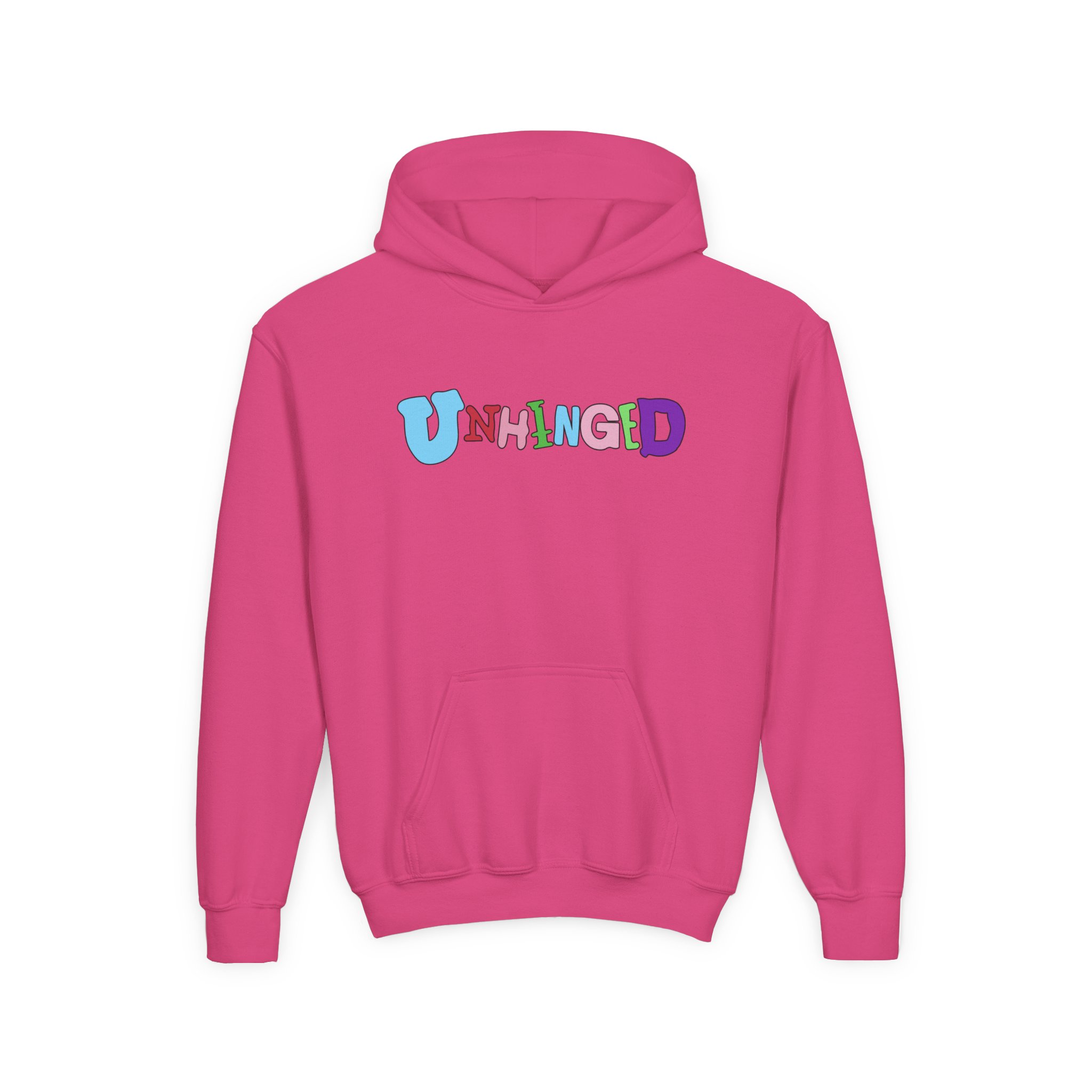 Garrett Watts Unhinged Youth Heavy Blend Hooded Sweatshirt - Image 25