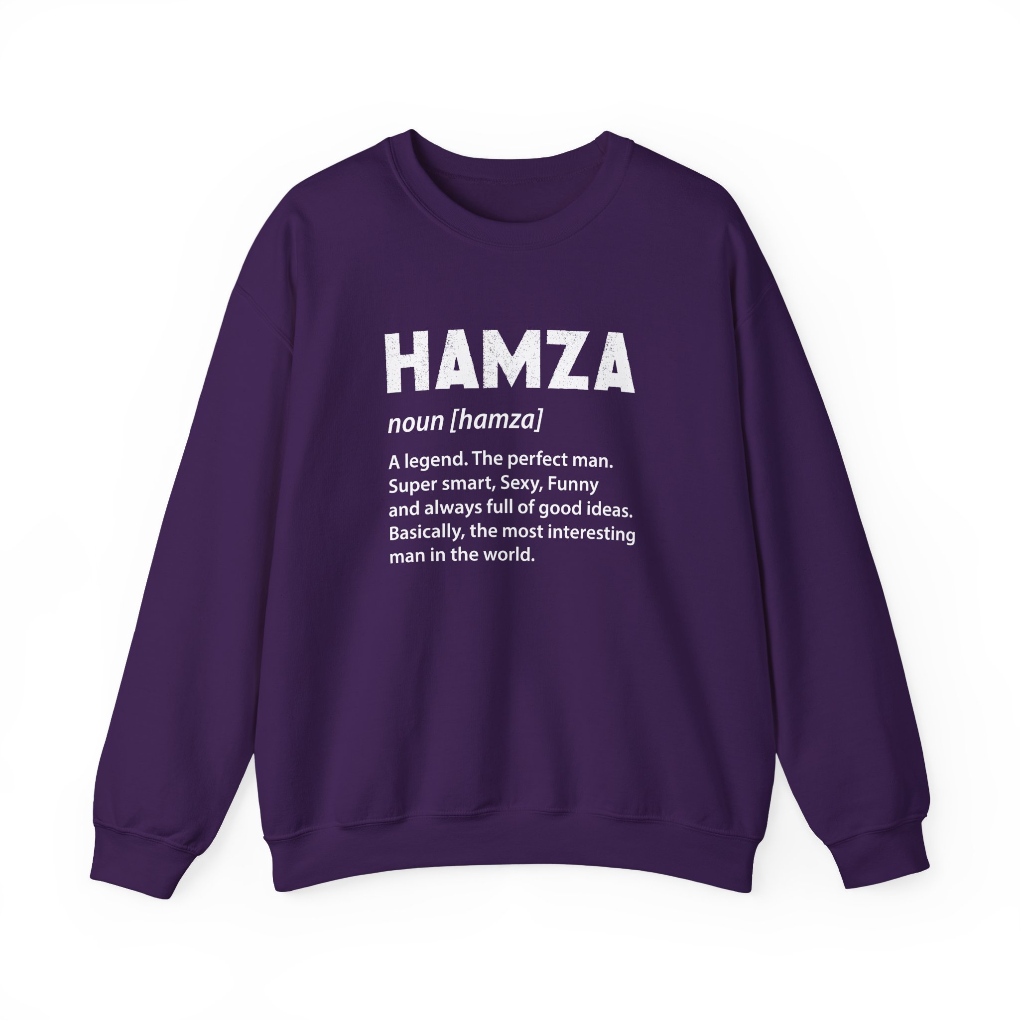 Hamza Name Unisex Heavy Blend™ Crewneck Sweatshirt - Image 23