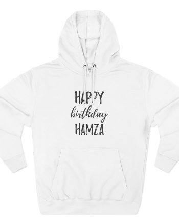 Hamza Happy Birthday Three-panel Fleece Hoodie
