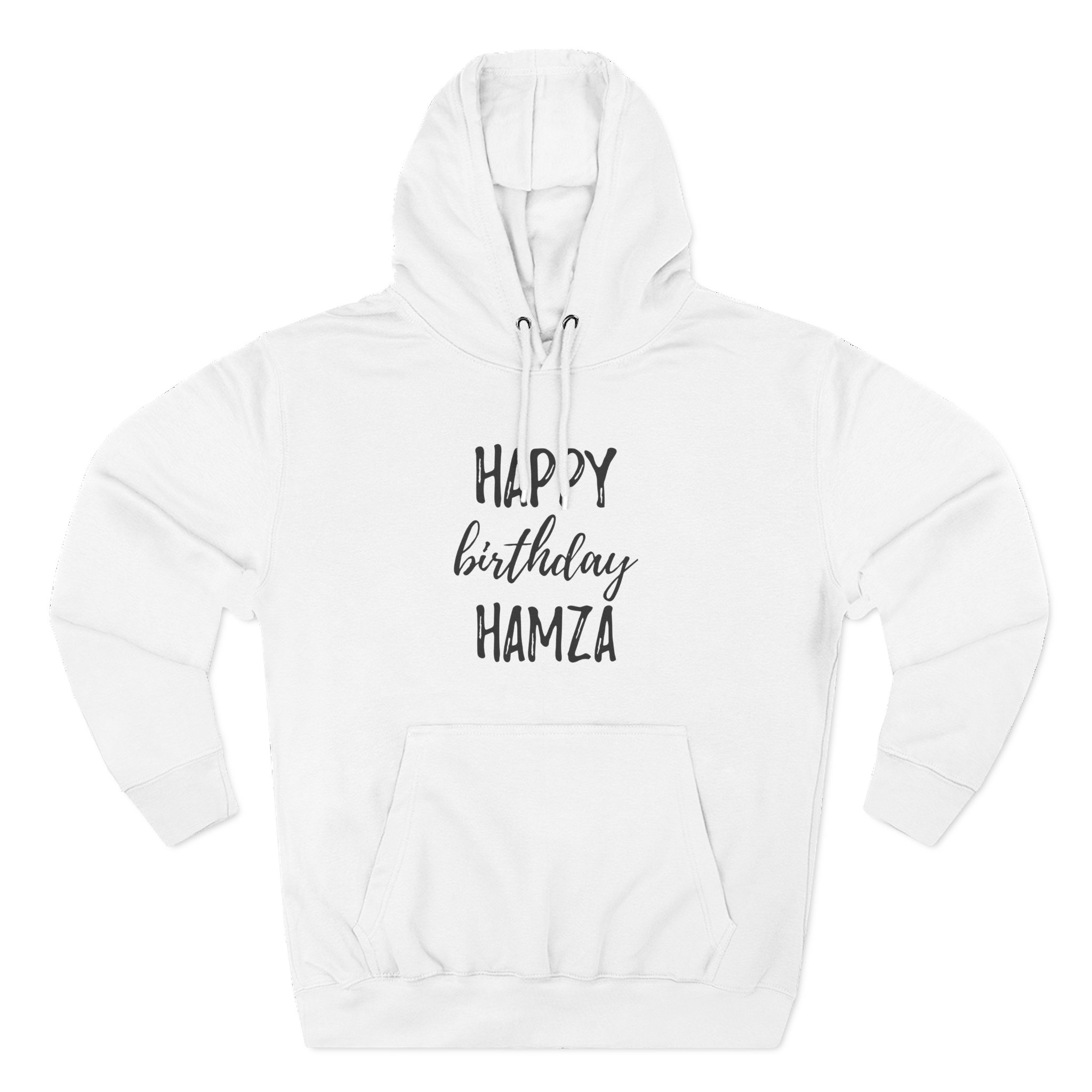 Hamza Happy Birthday Three-panel Fleece Hoodie