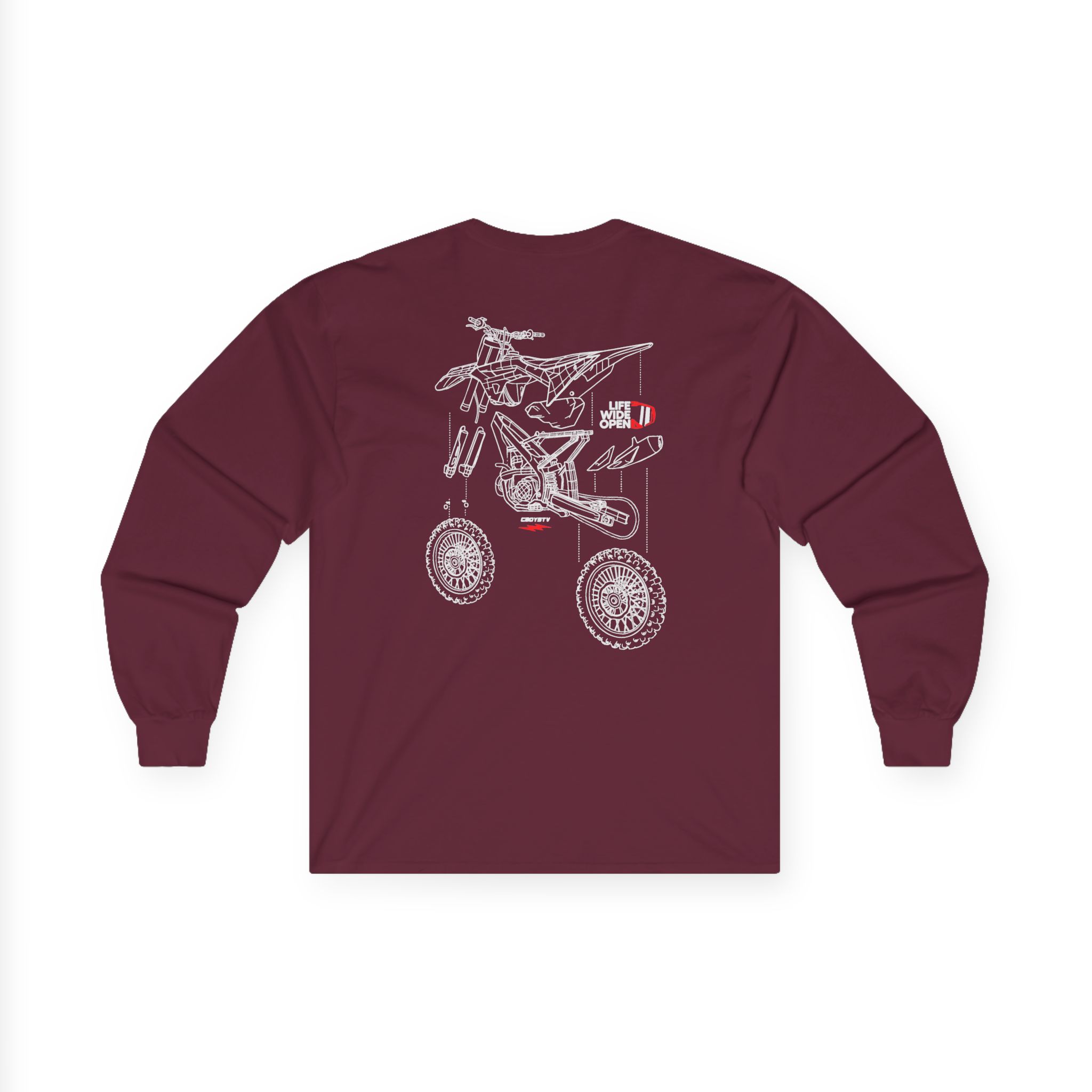 Cboystv Dirtbike Blowup Unisex Ultra Cotton Long Sleeve Tee - Image 4