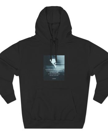 John Legend Darkness Lyrics Three-Panel Fleece Hoodie