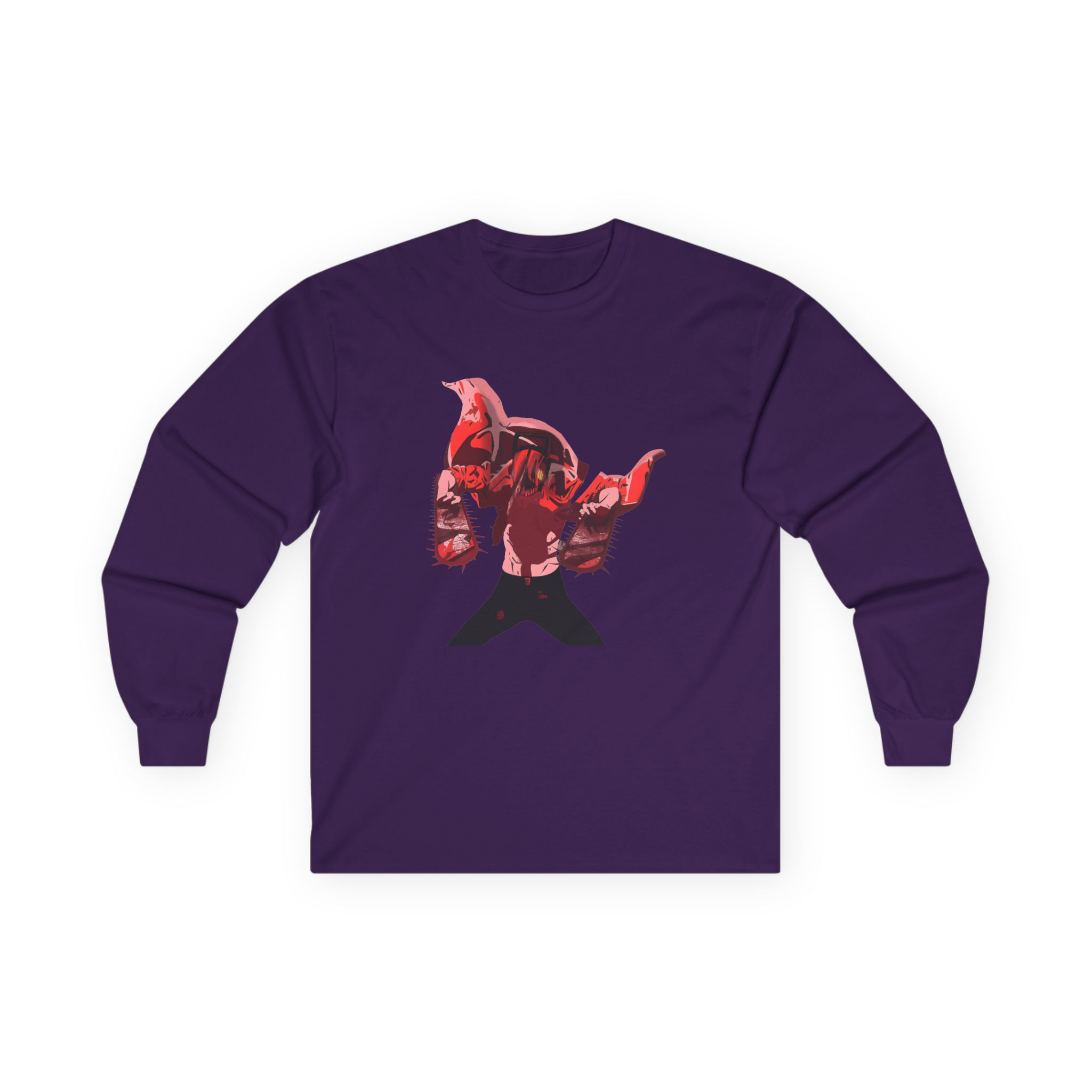 Chainsaw Man X Dim Mak Horror Unisex Ultra Cotton Long Sleeve Tee - Image 13