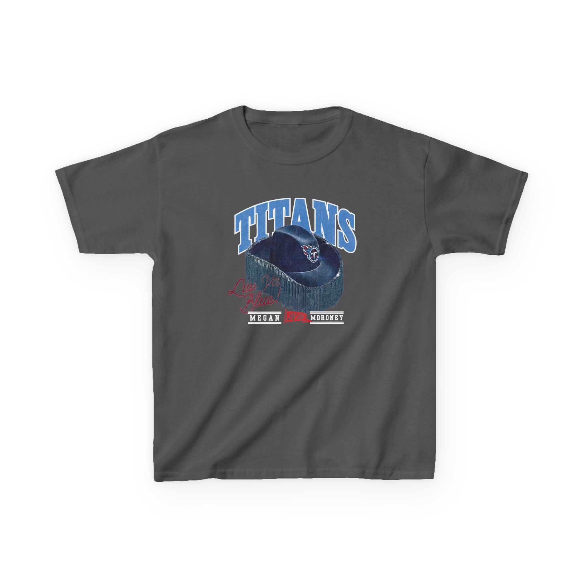 Megan Moroney Titans Cowgirl Hat Kids Heavy Cotton™ Tee - Image 5
