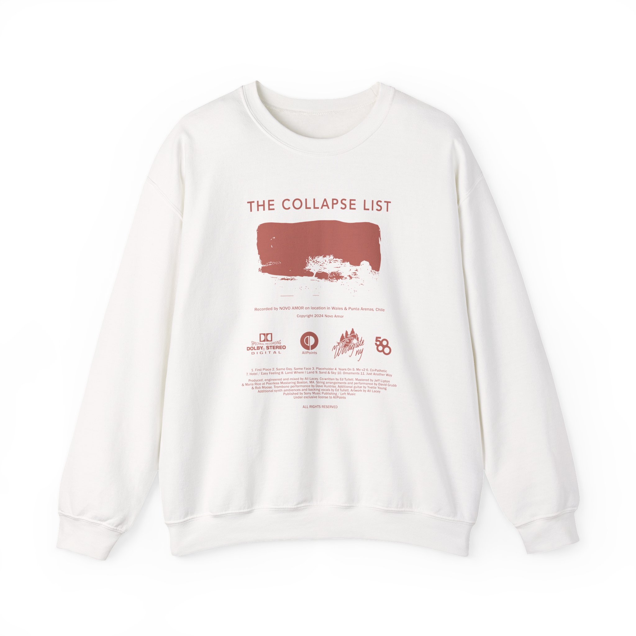 Novo Amor The Collapse List Unisex Heavy Blend™ Crewneck Sweatshirt