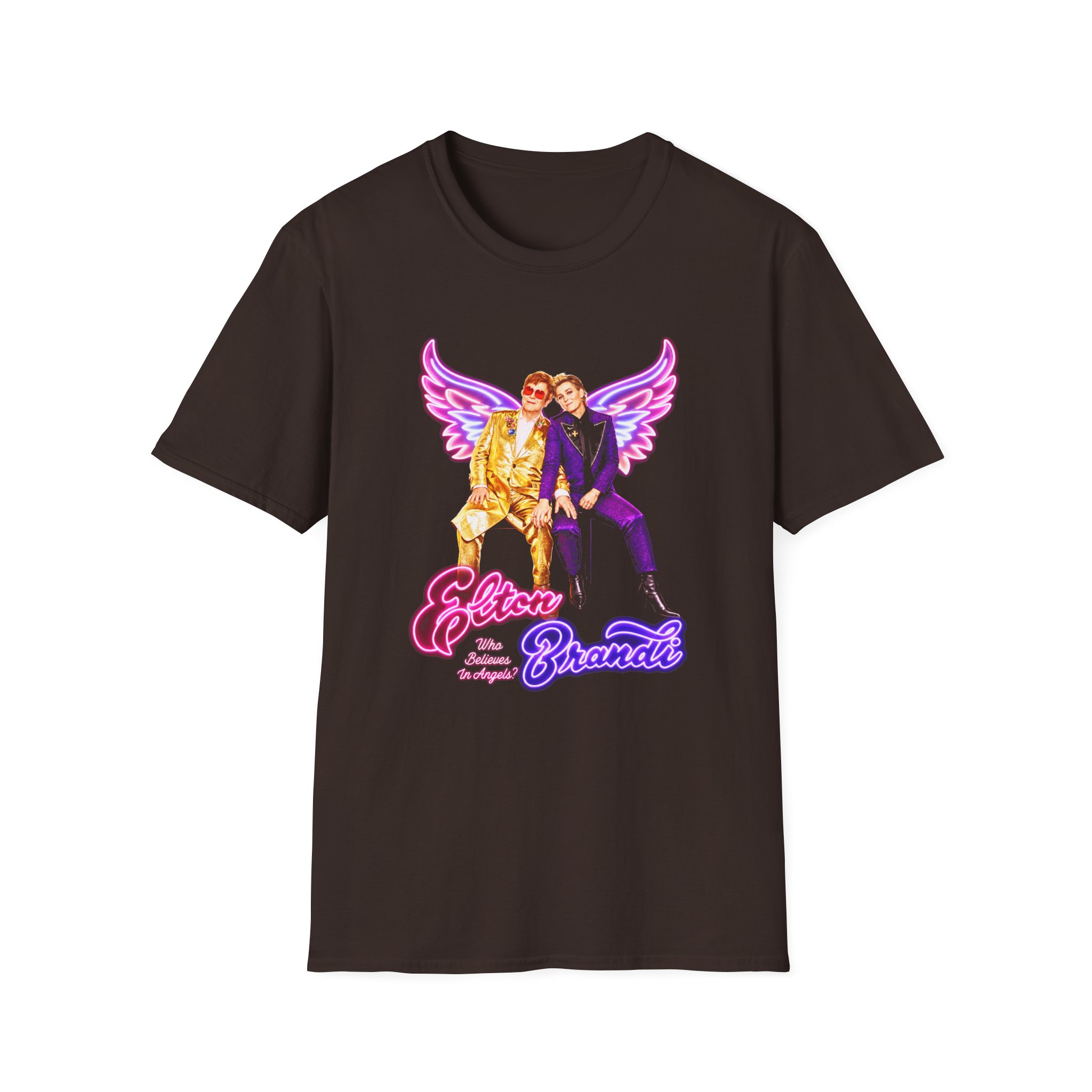 Ej Farewell Who Believes in Angels? Alternate Unisex Softstyle T-Shirt - Image 3