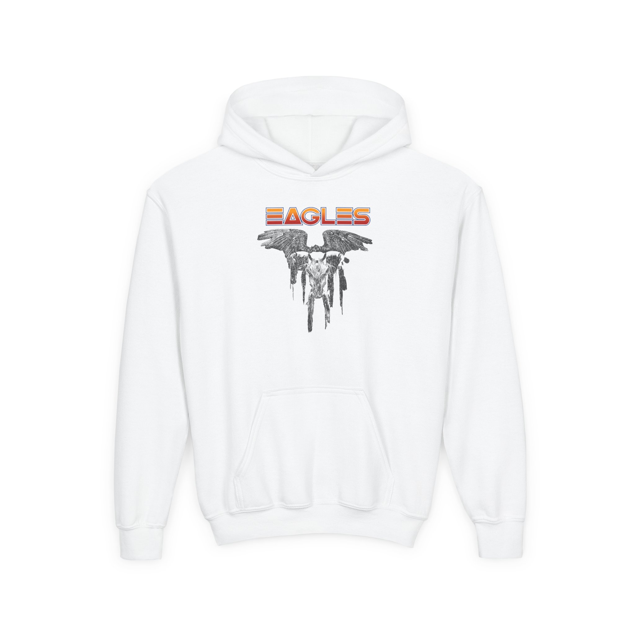 Youth The Eagles One of These Nights Ringer Heavy Blend Hooded Sweatshirt