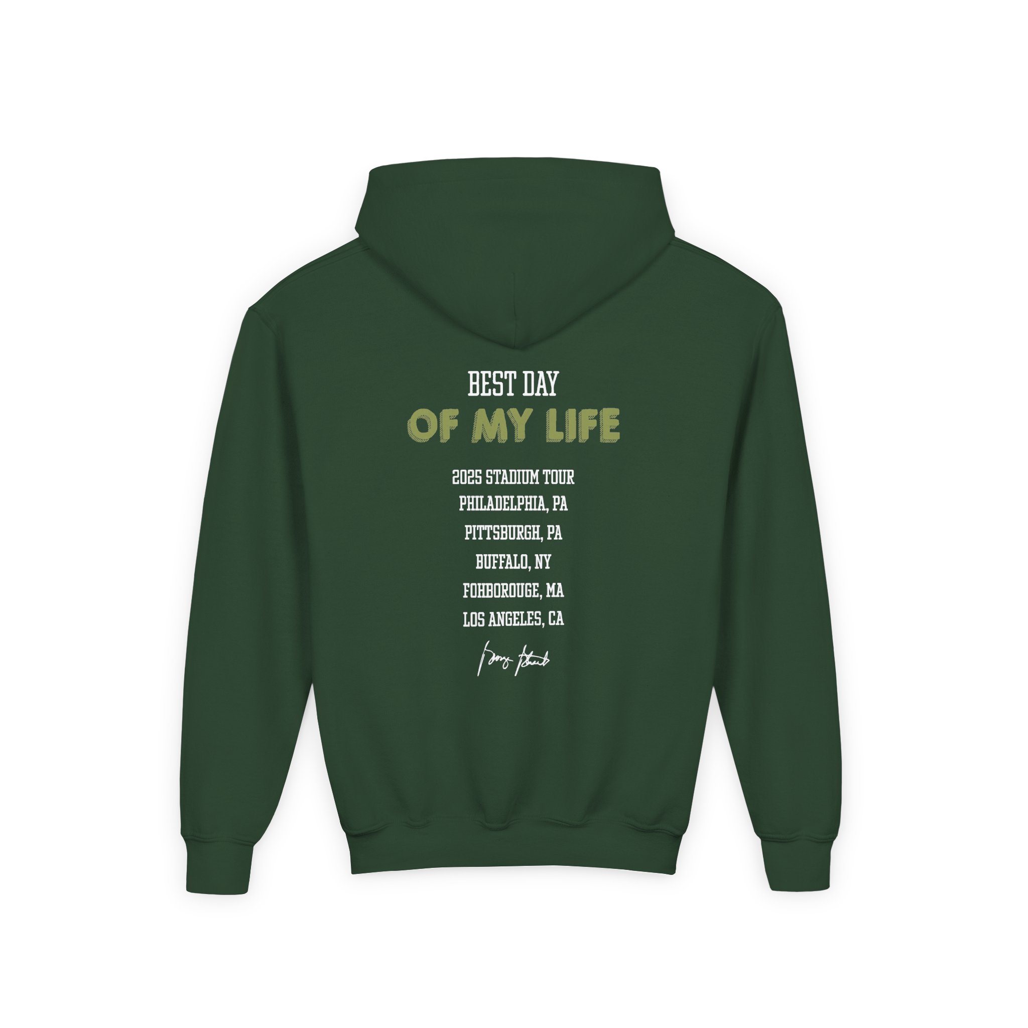George Strait Best Day of My Life Youth Heavy Blend Hooded Sweatshirt - Image 4