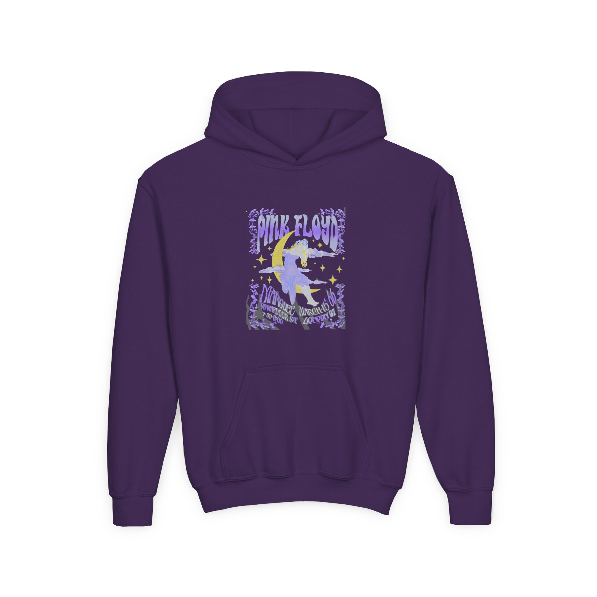 Pink Floyd Marquee Youth Heavy Blend Hooded Sweatshirt - Image 7