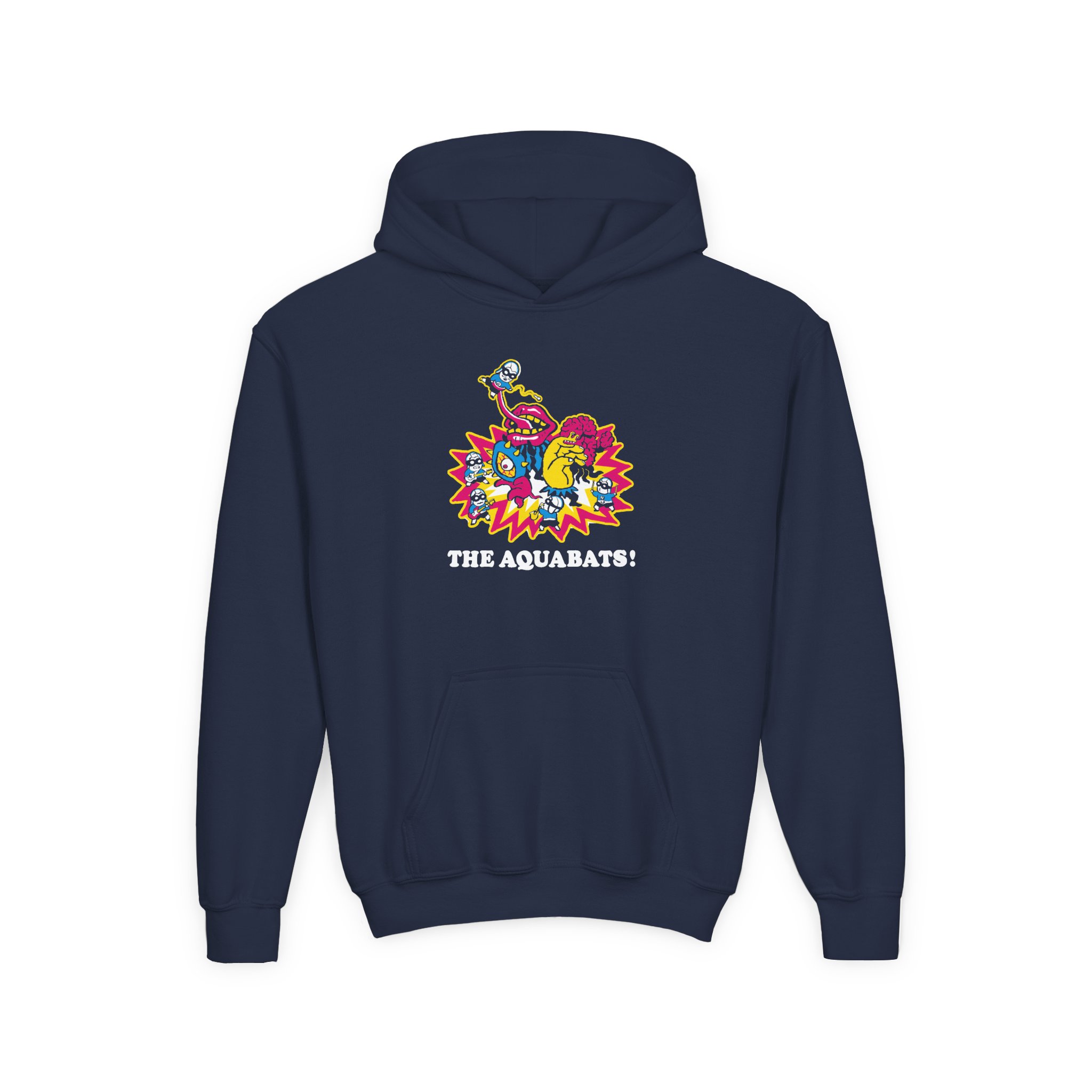 The Aquabats Fight Youth Heavy Blend Hooded Sweatshirt - Image 5