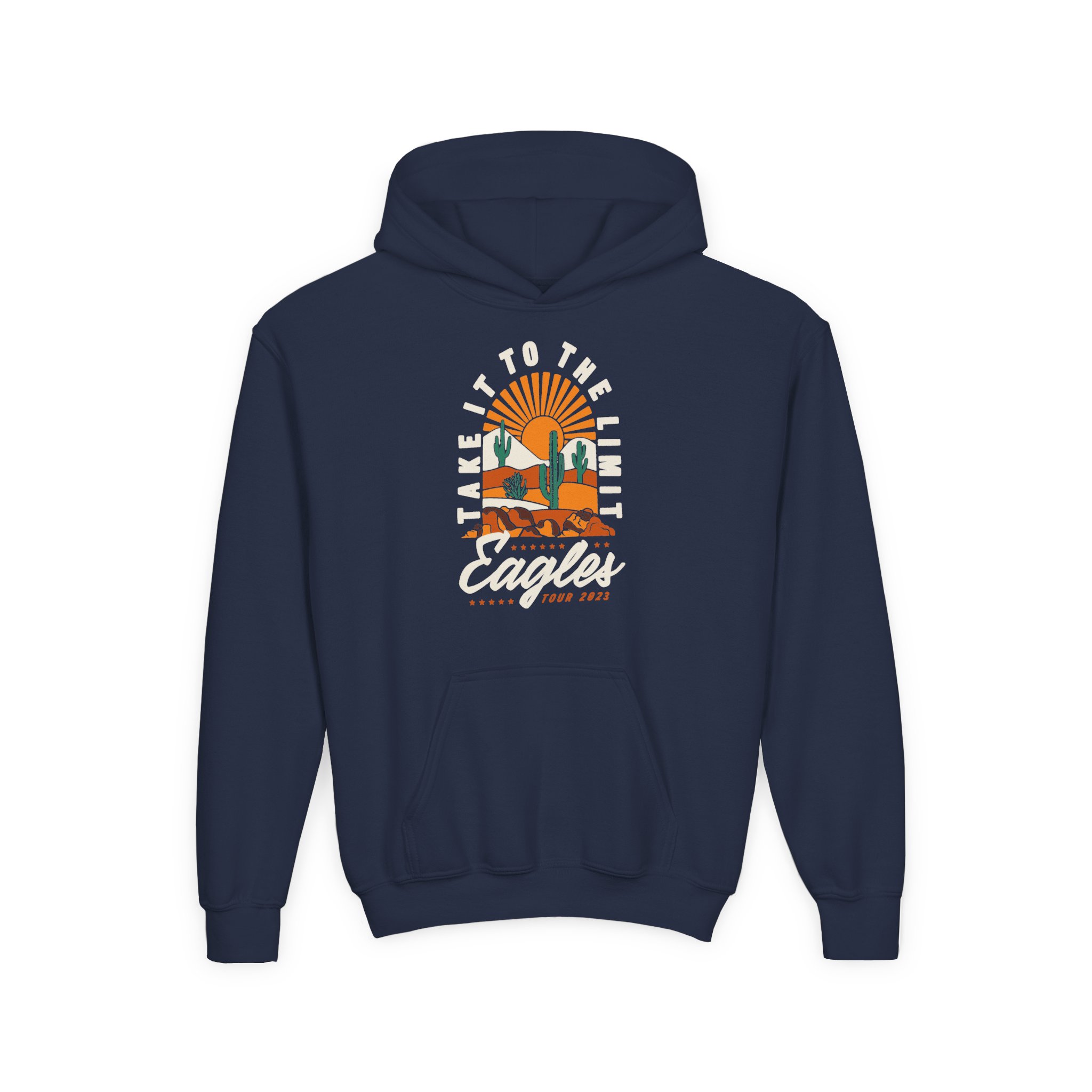 Youth The Eagles Take It to the Limit Heavy Blend Hooded Sweatshirt - Image 5