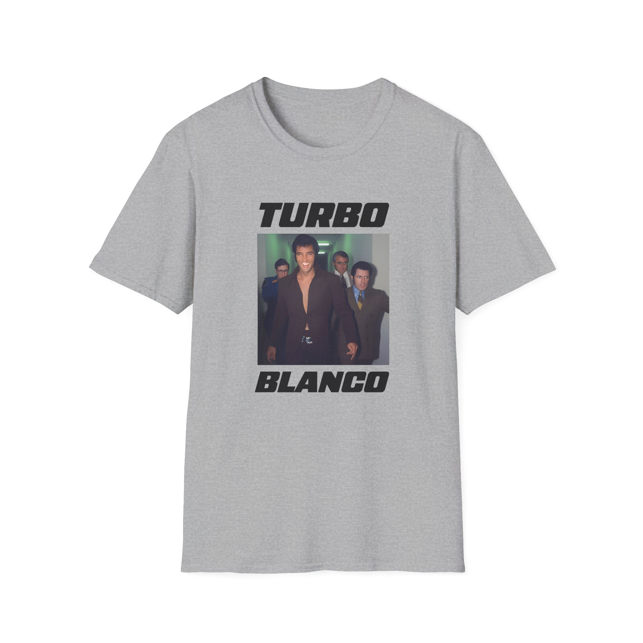 Chris Lorenzo Turbo Blanco Unisex Softstyle T-shirt - Image 7