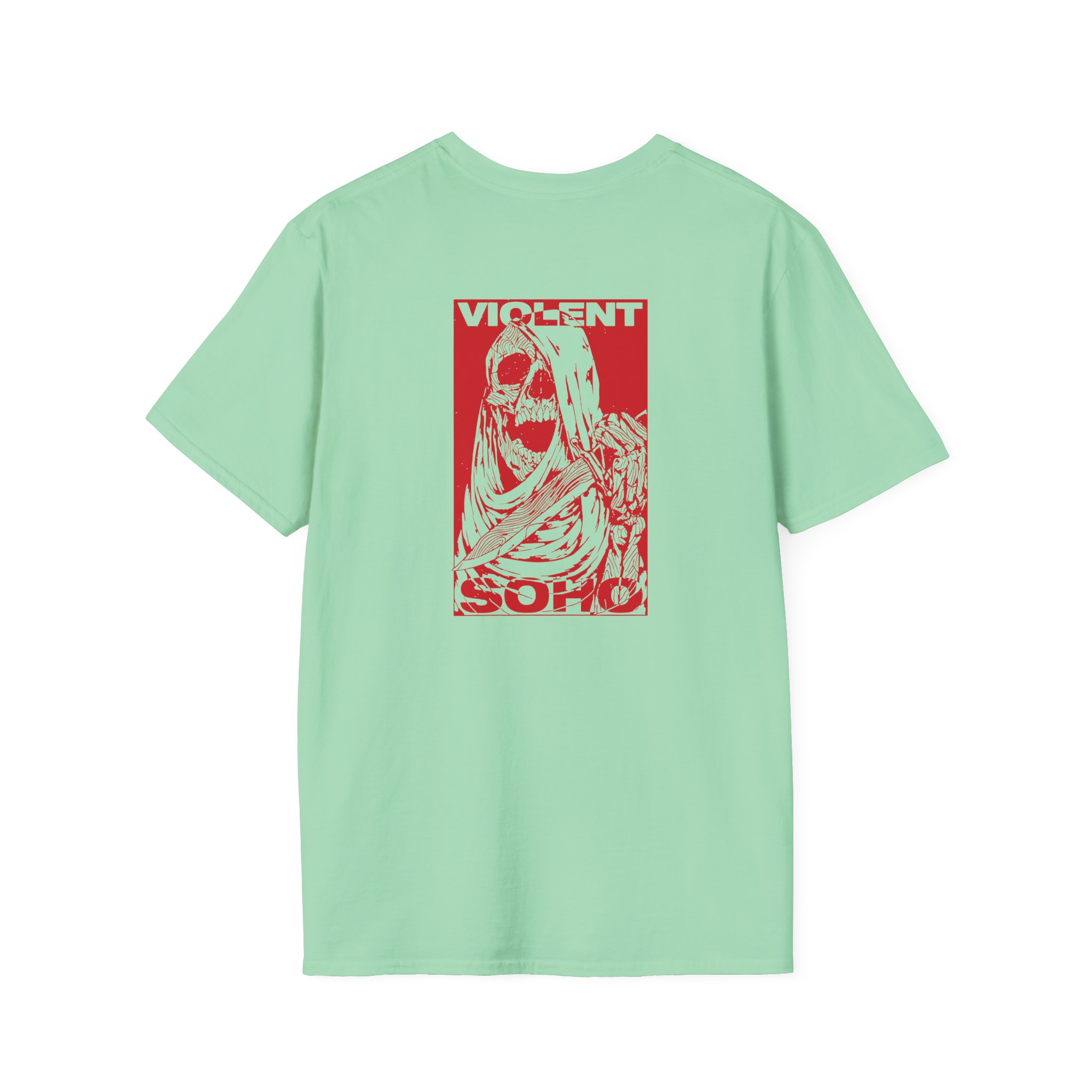 Violent Soho Skull Unisex Softstyle T-Shirt - Image 18