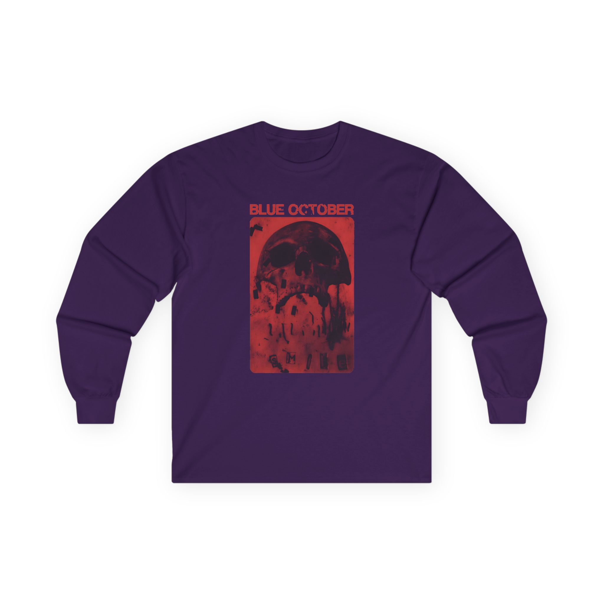 Blue October Skull Smile Unisex Ultra Cotton Long Sleeve Tee - Image 7