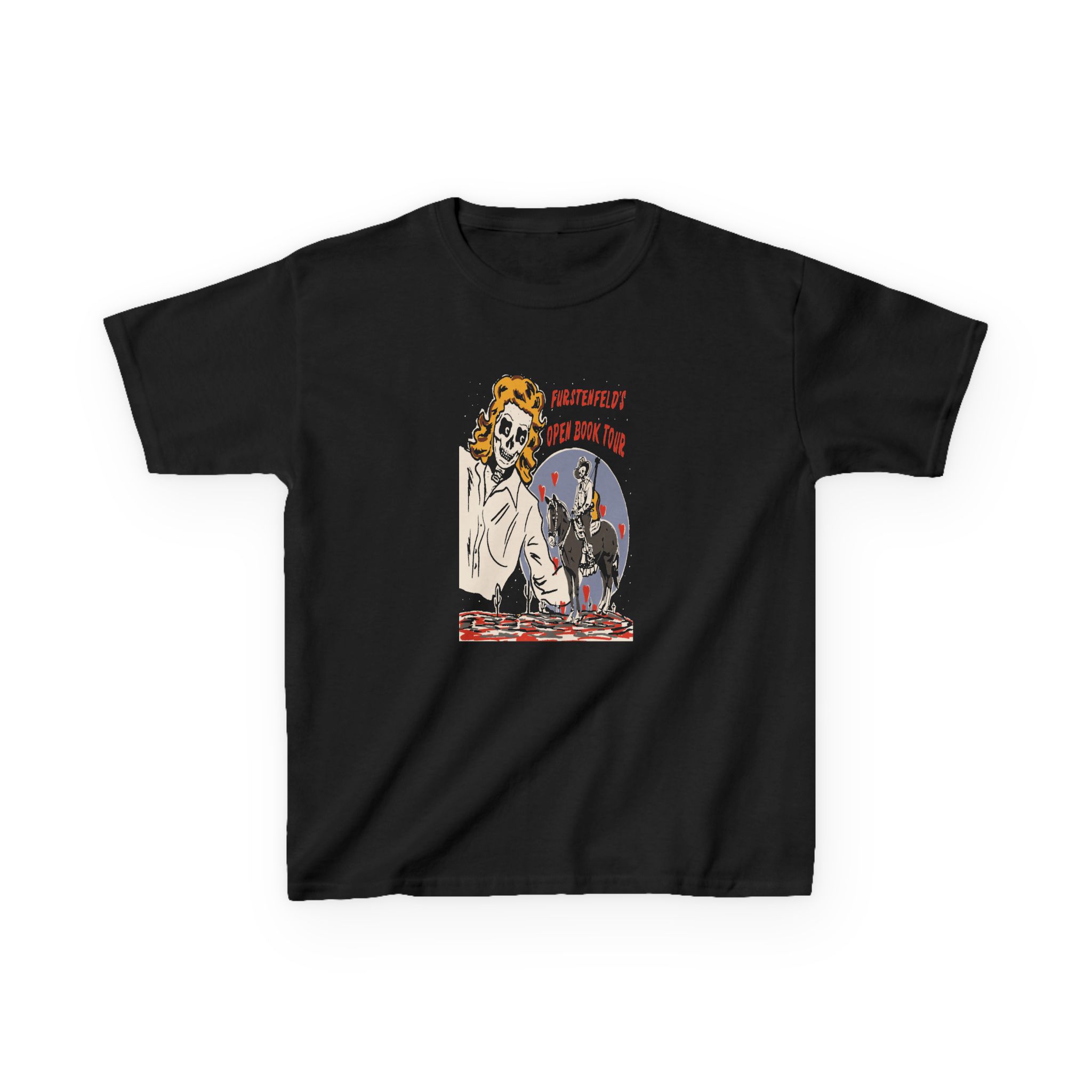 Blue October Open Book Skeleton Cowboy Kids Heavy Cotton™ Tee