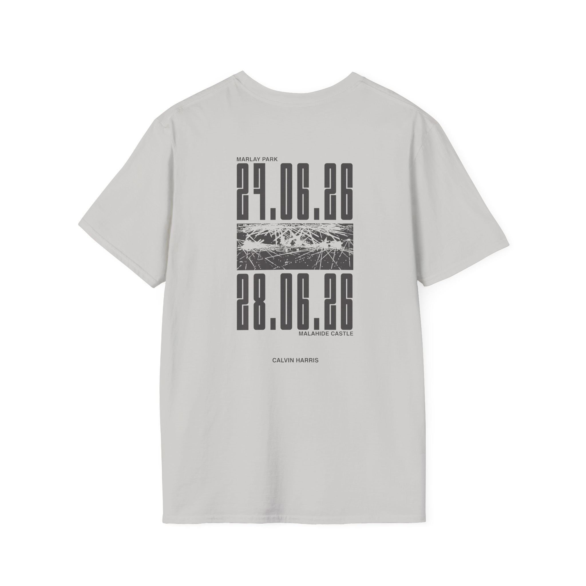Calvin Harris Malahide Castle Tour Unisex Softstyle T-Shirt - Image 6