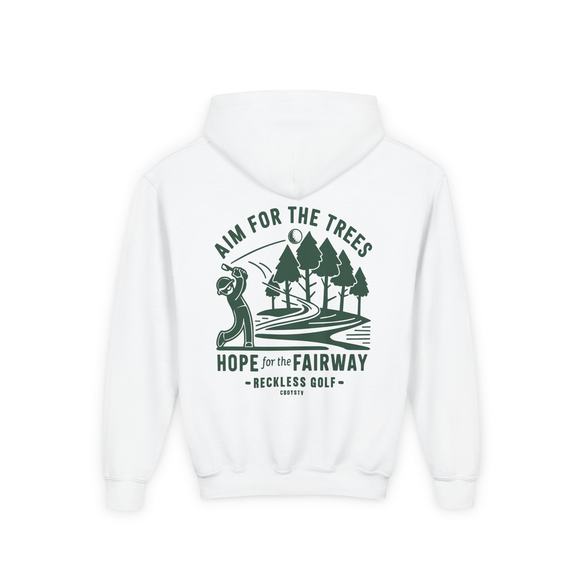 Cboystv Fairway Youth Heavy Blend Hooded Sweatshirt - Image 2