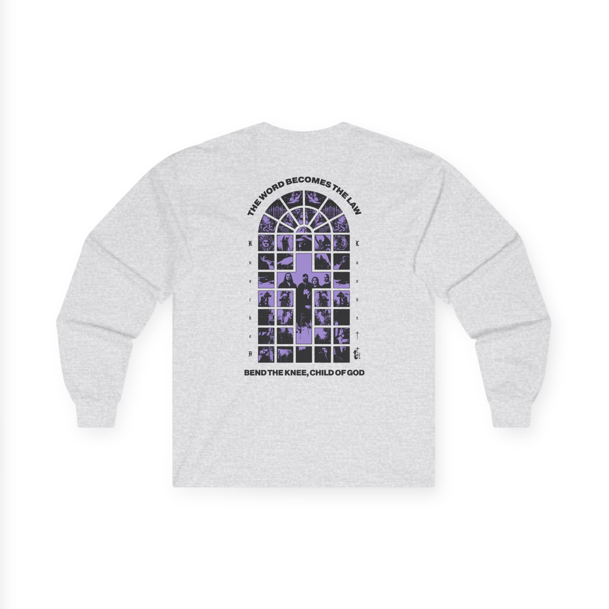 Knocked Loose Purple Cross Unisex Ultra Cotton Long Sleeve Tee - Image 4