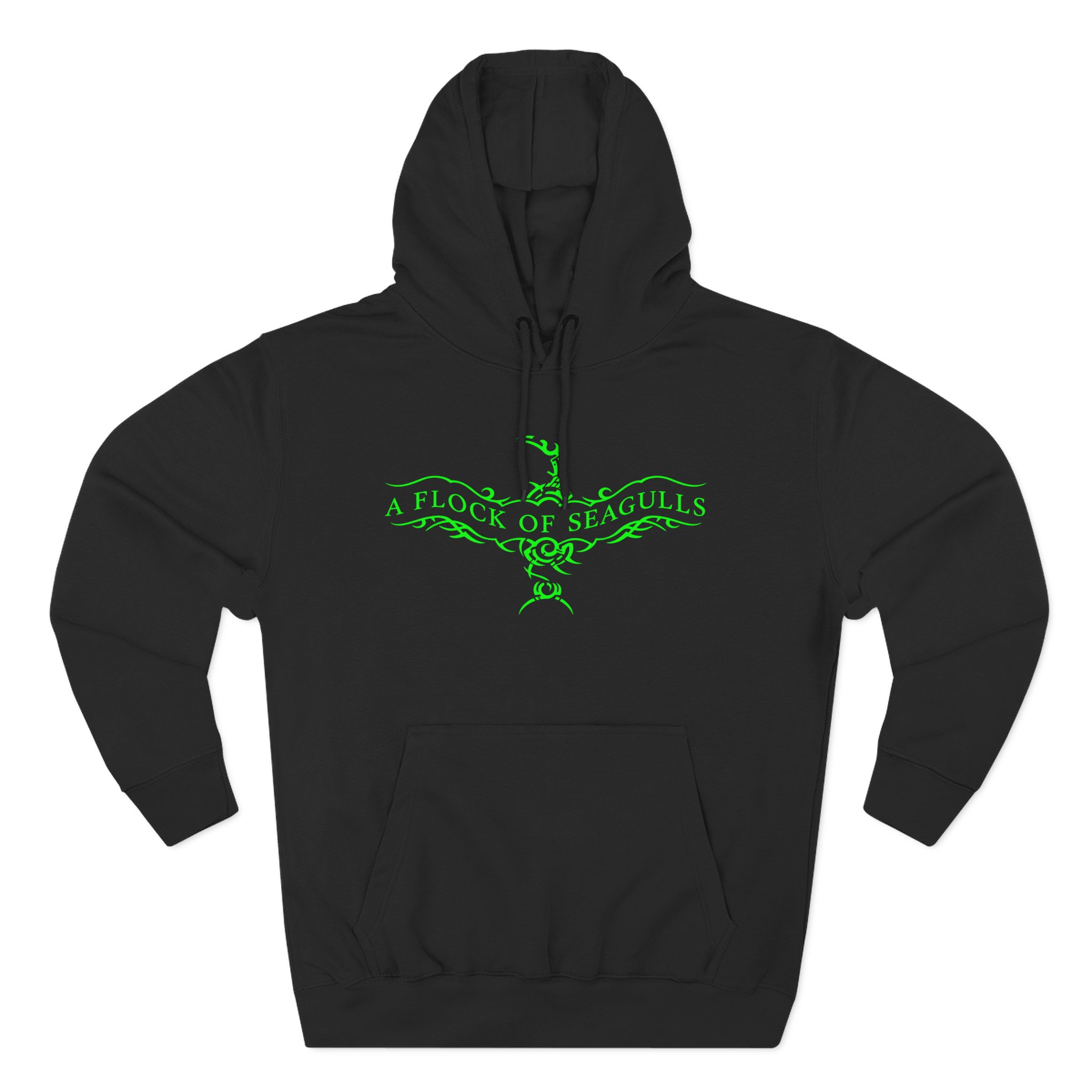 A Flock of Seagulls Logo Three-Panel Fleece Hoodie