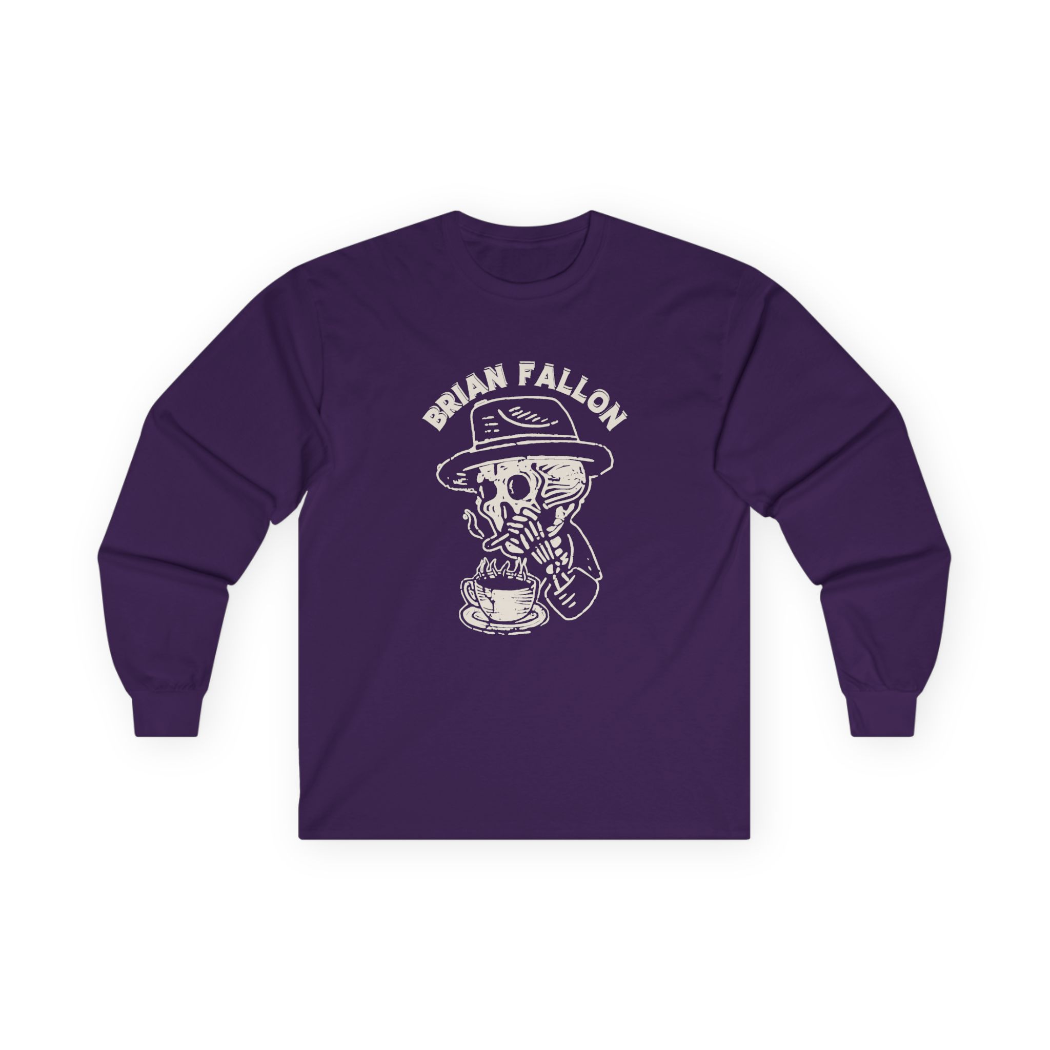 Brian Fallon Smoking Skeleton Unisex Ultra Cotton Long Sleeve Tee - Image 15