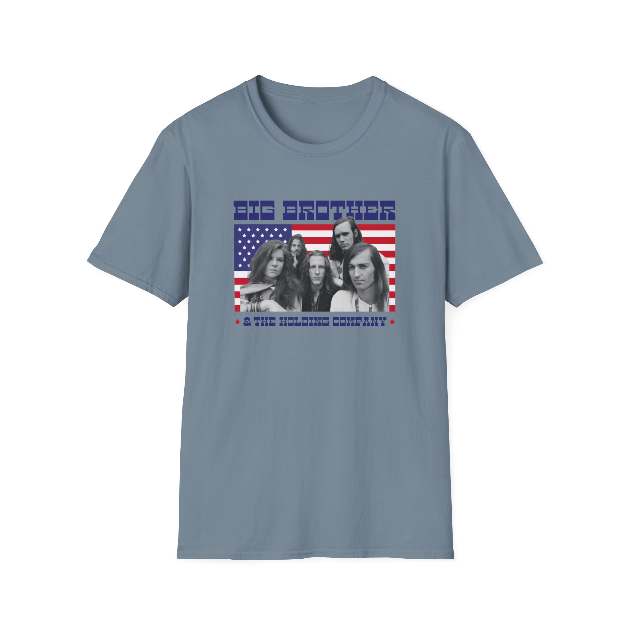 Janis Joplin Big Brother & the Holding Company Unisex Softstyle T-Shirt - Image 27