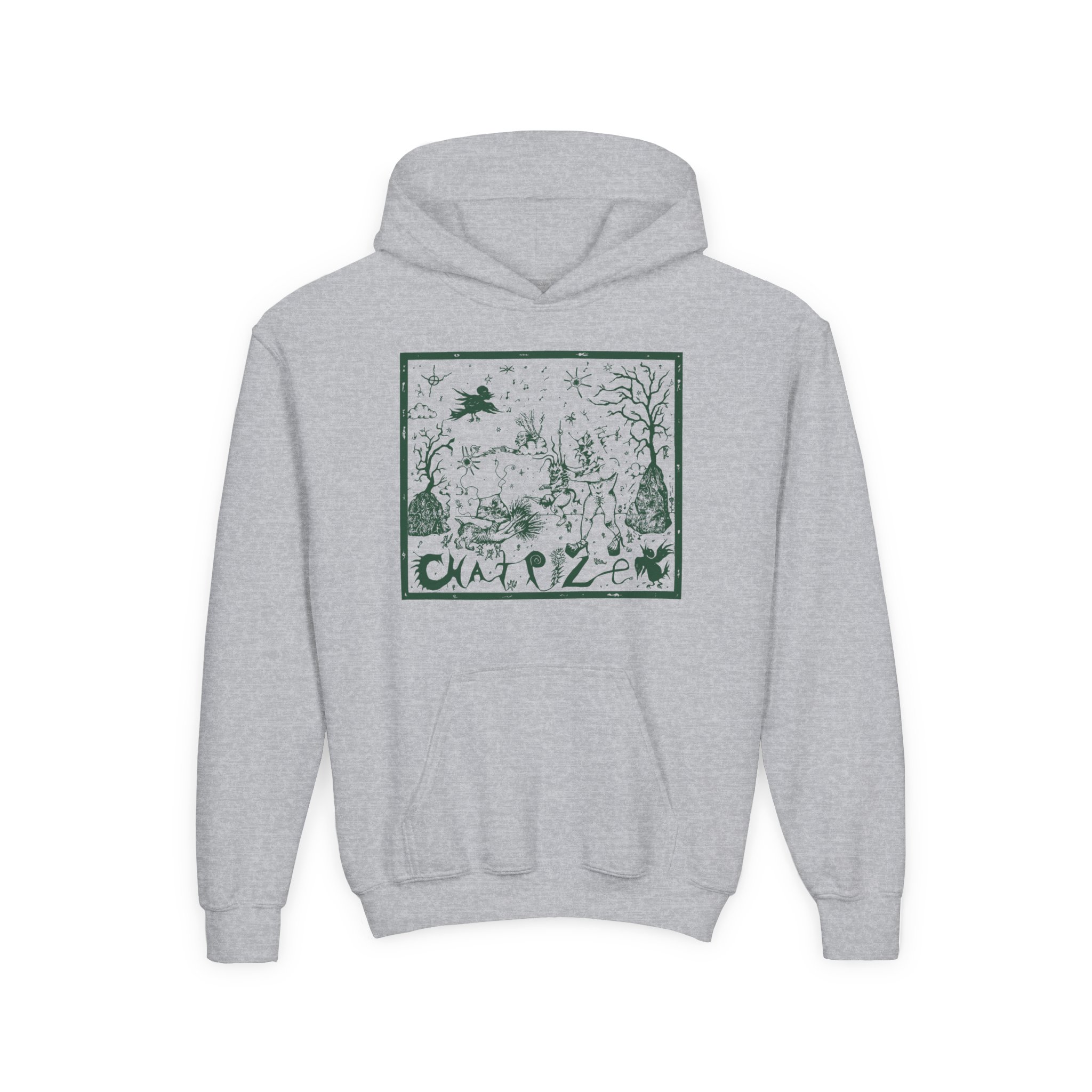 Chat Pile Olivia Gibb Youth Heavy Blend Hooded Sweatshirt - Image 3