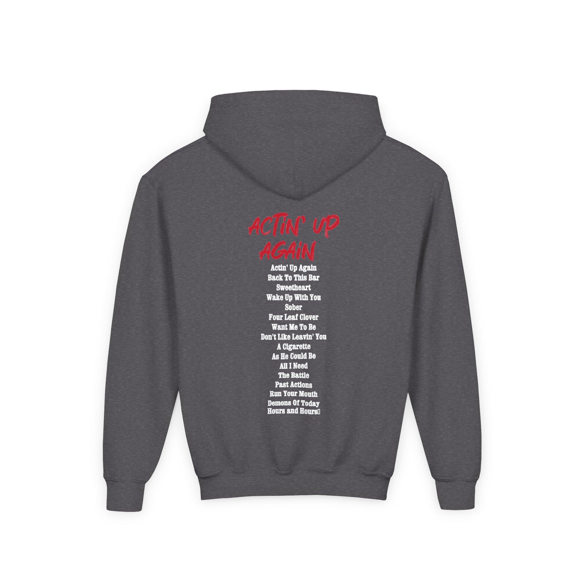 Gavin Adcock Actin' Up Again Album Youth Heavy Blend Hooded Sweatshirt - Image 4
