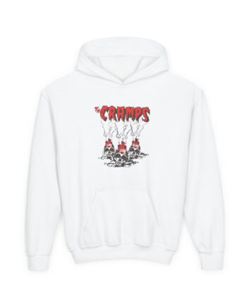 The Cramps Voodoo Skulls Youth Heavy Blend Hooded Sweatshirt