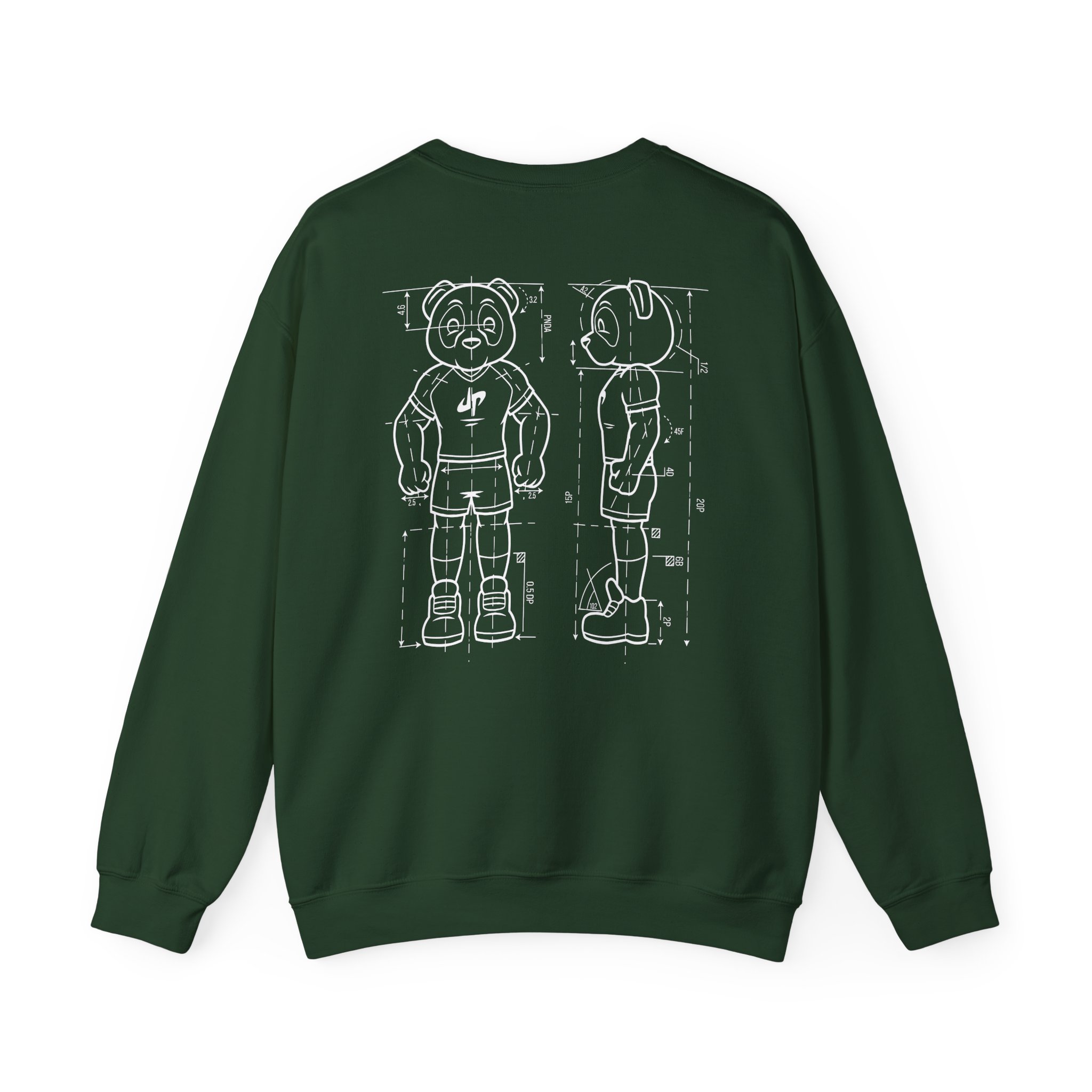 Dude Perfect Blueprint Panda Unisex Heavy Blend™ Crewneck Sweatshirt - Image 12