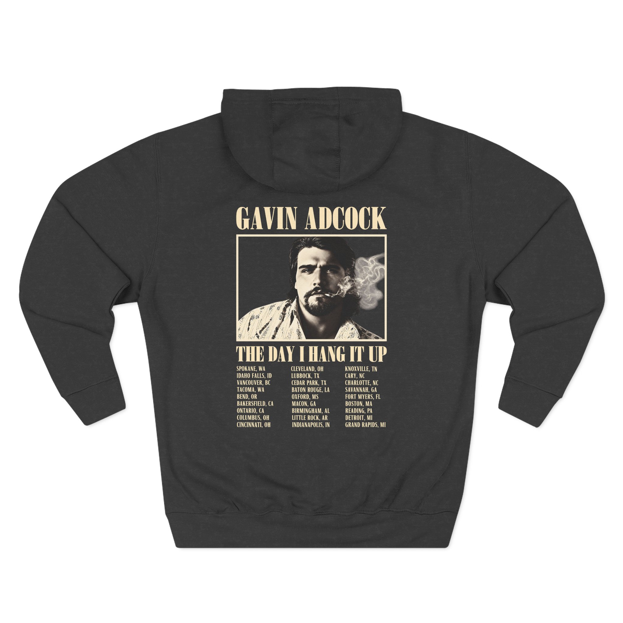 Gavin Adcock Hang It Up Tour Three-Panel Fleece Hoodie - Image 4